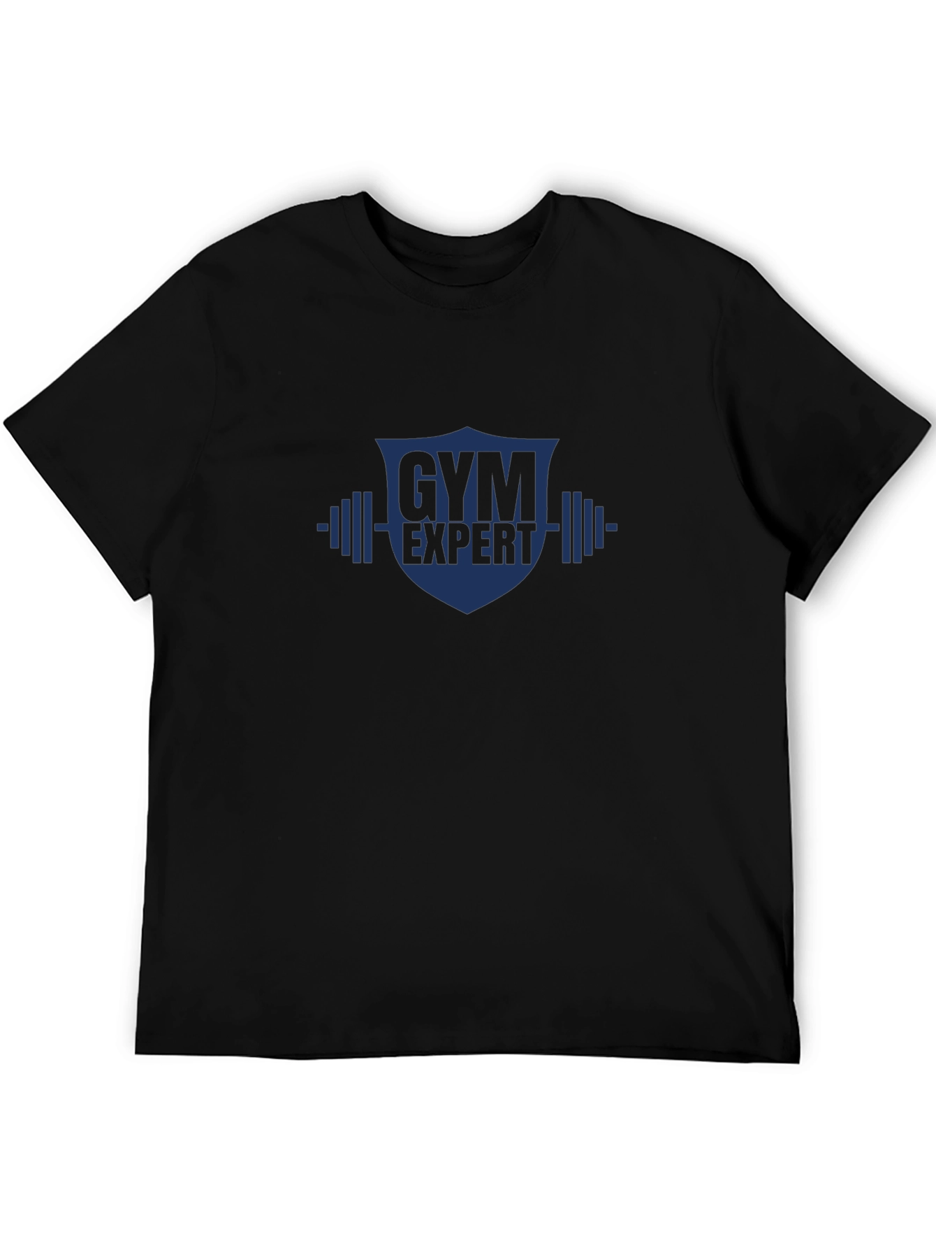 Gym Expert Graphic T-Shirt - Black Cotton Tee