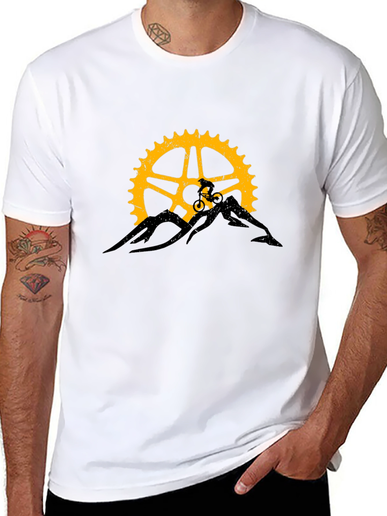 Mountain Bike Gear Graphic Tee