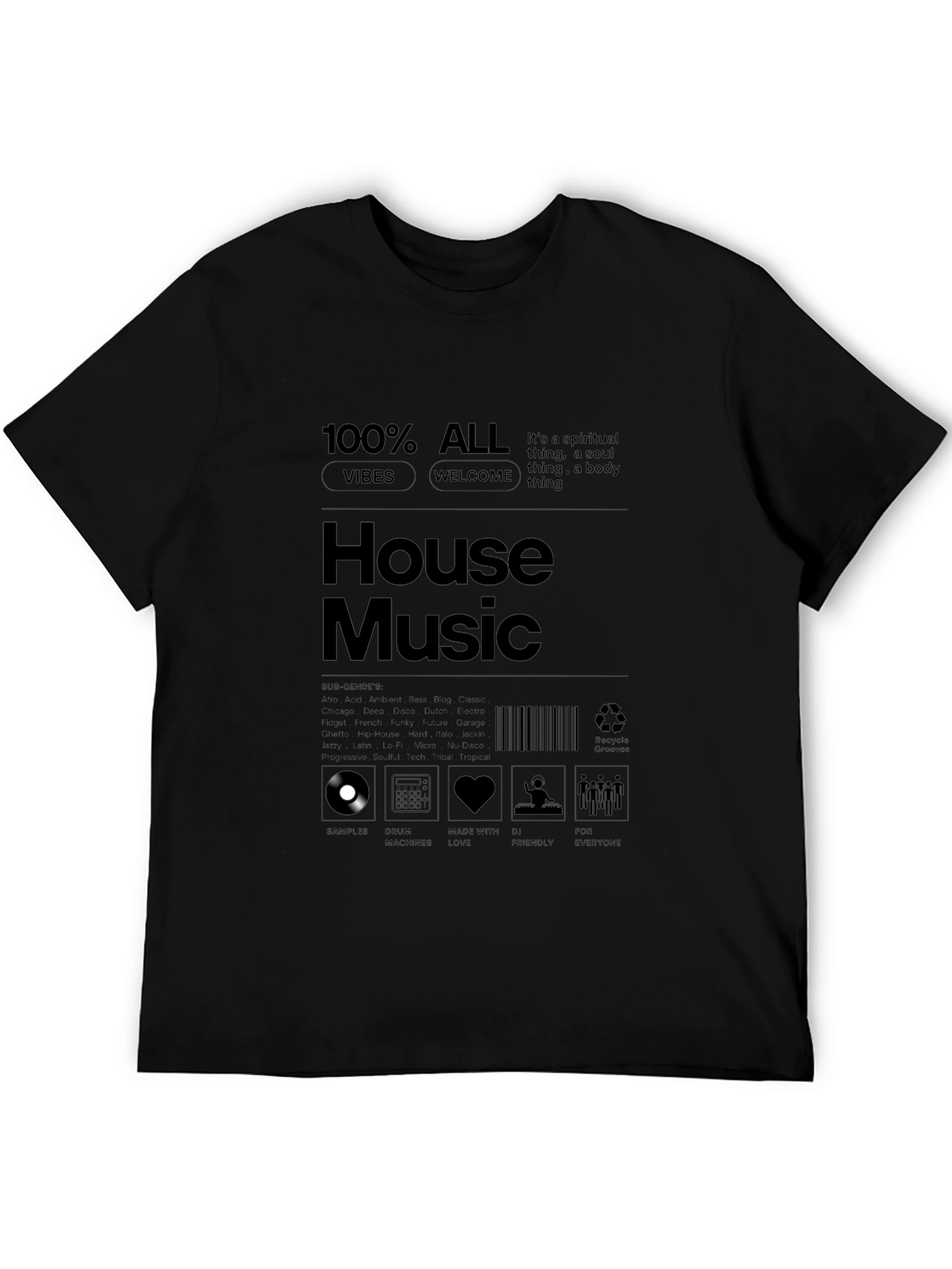 House Music Graphic T-Shirt