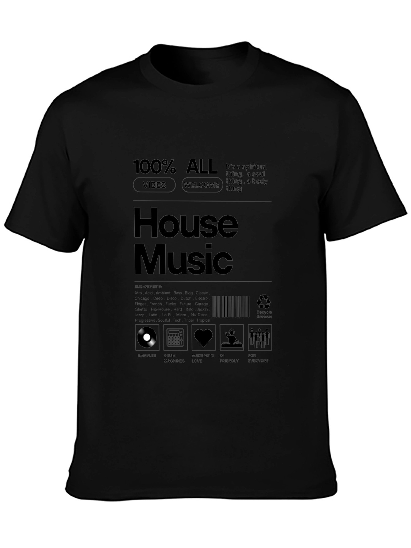 House Music Graphic T-Shirt