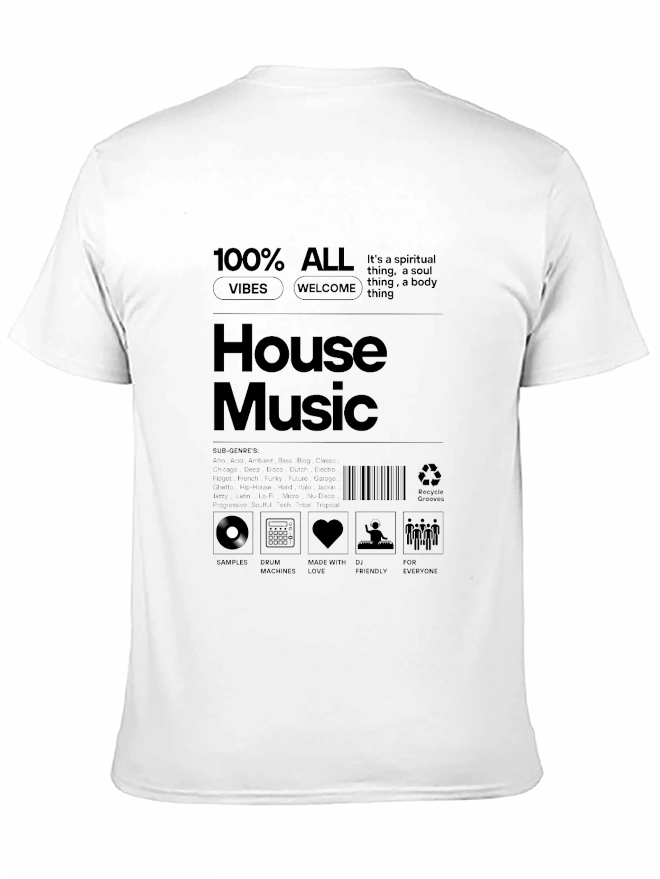 House Music Graphic T-Shirt