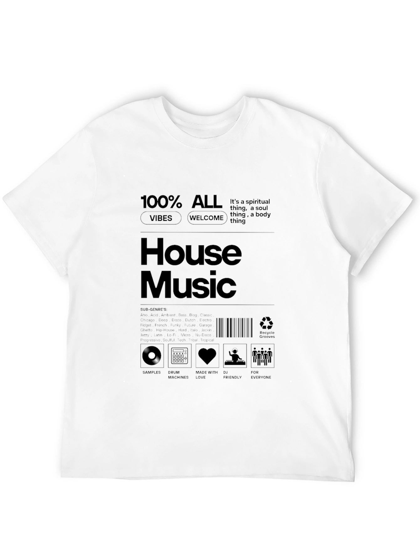 House Music Graphic T-Shirt