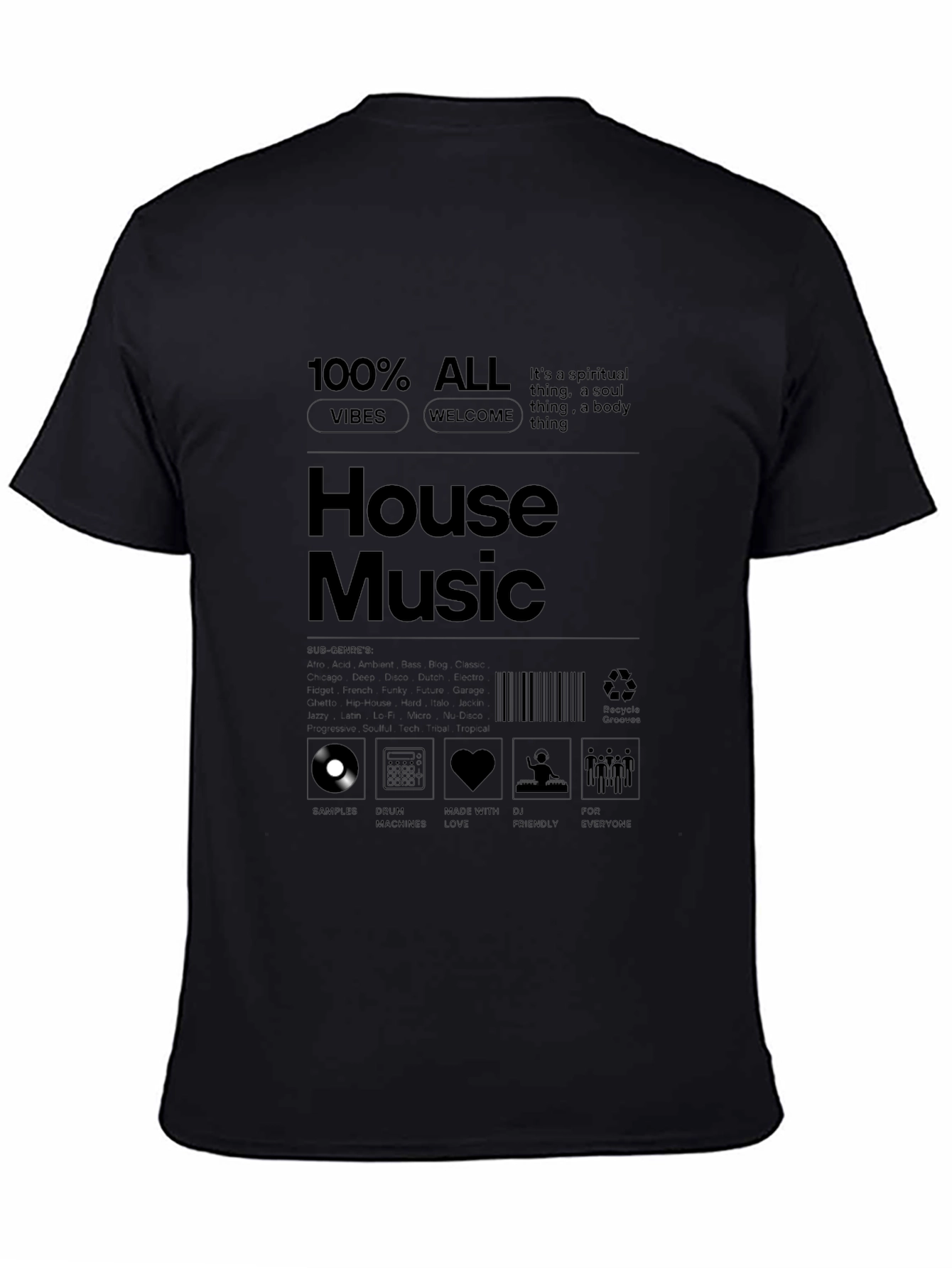 House Music Graphic T-Shirt