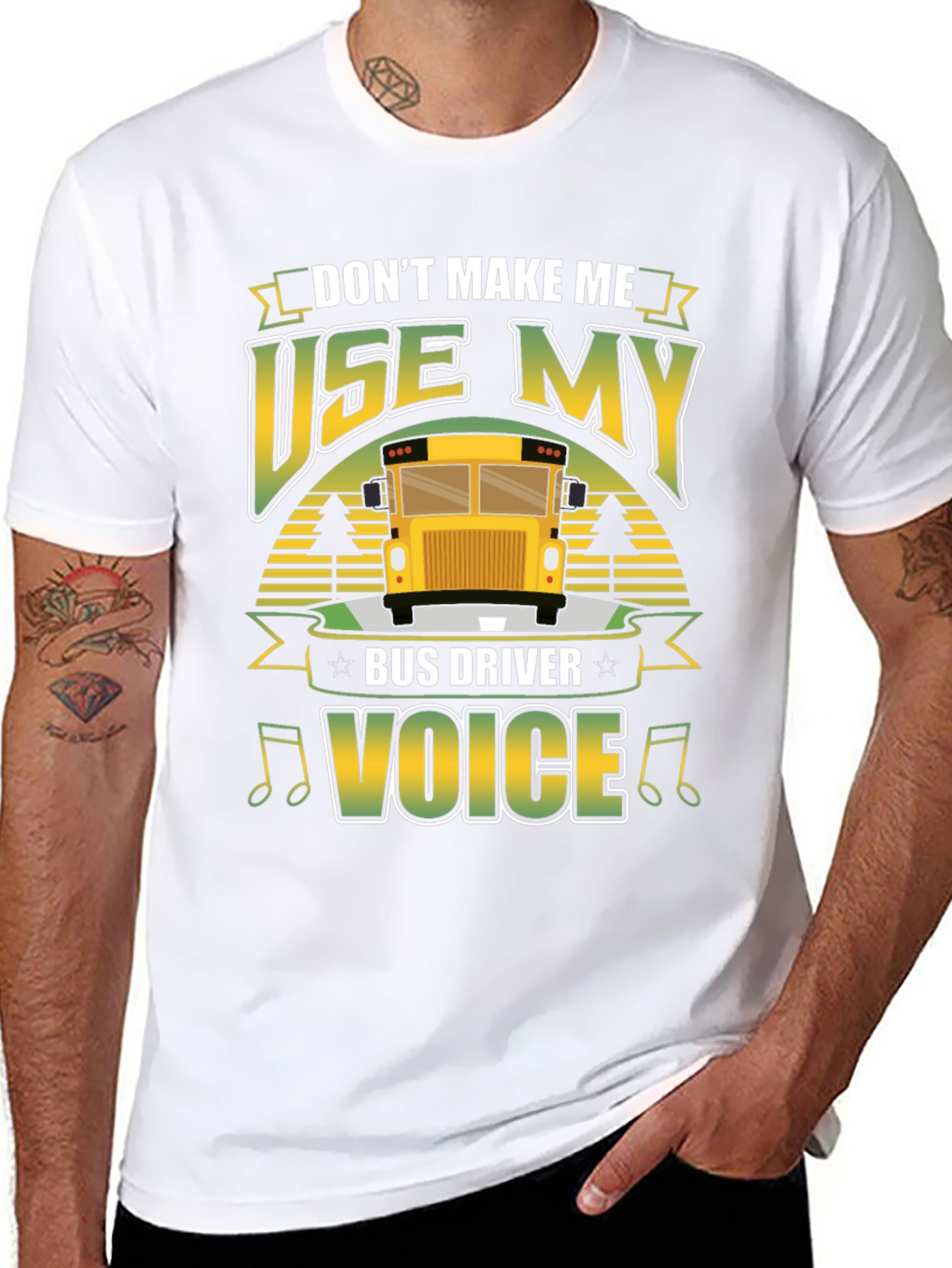 Dont Make Me Use My Bus Driver Voice T-Shirt
