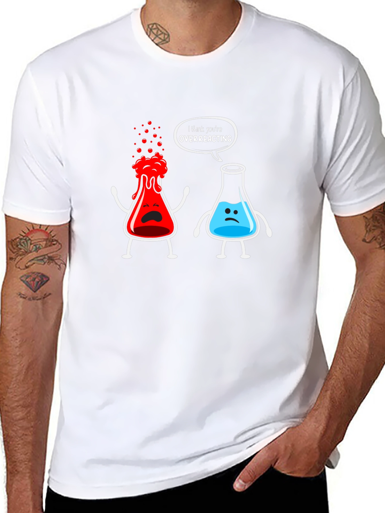Funny Chemistry Overreacting Graphic T-Shirt