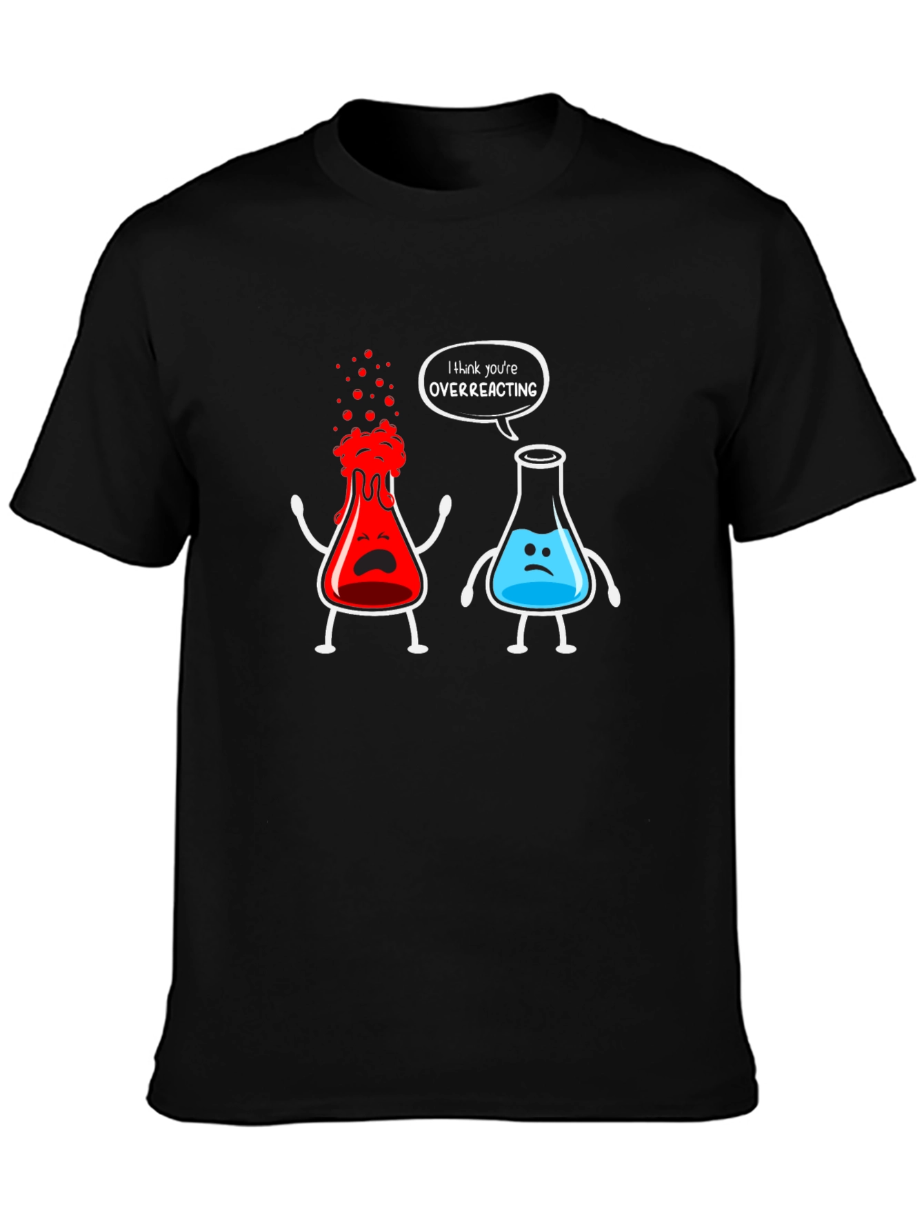 Funny Chemistry Overreacting Graphic T-Shirt
