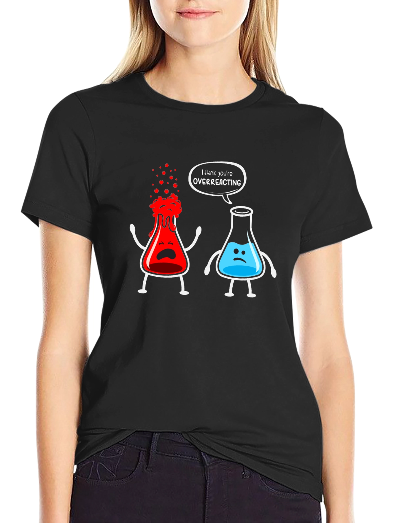 Funny Chemistry Overreacting Graphic T-Shirt