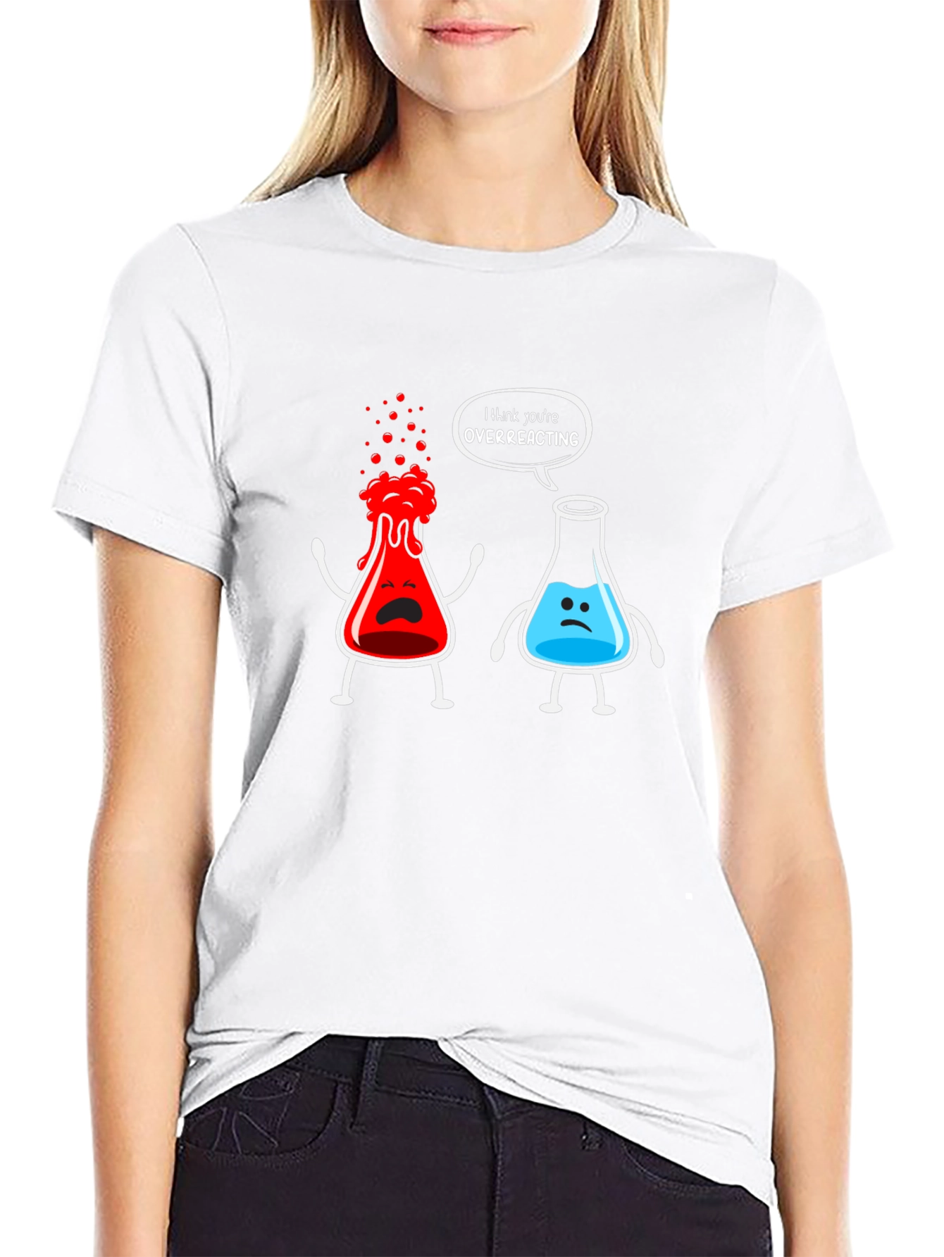 Funny Chemistry Overreacting Graphic T-Shirt