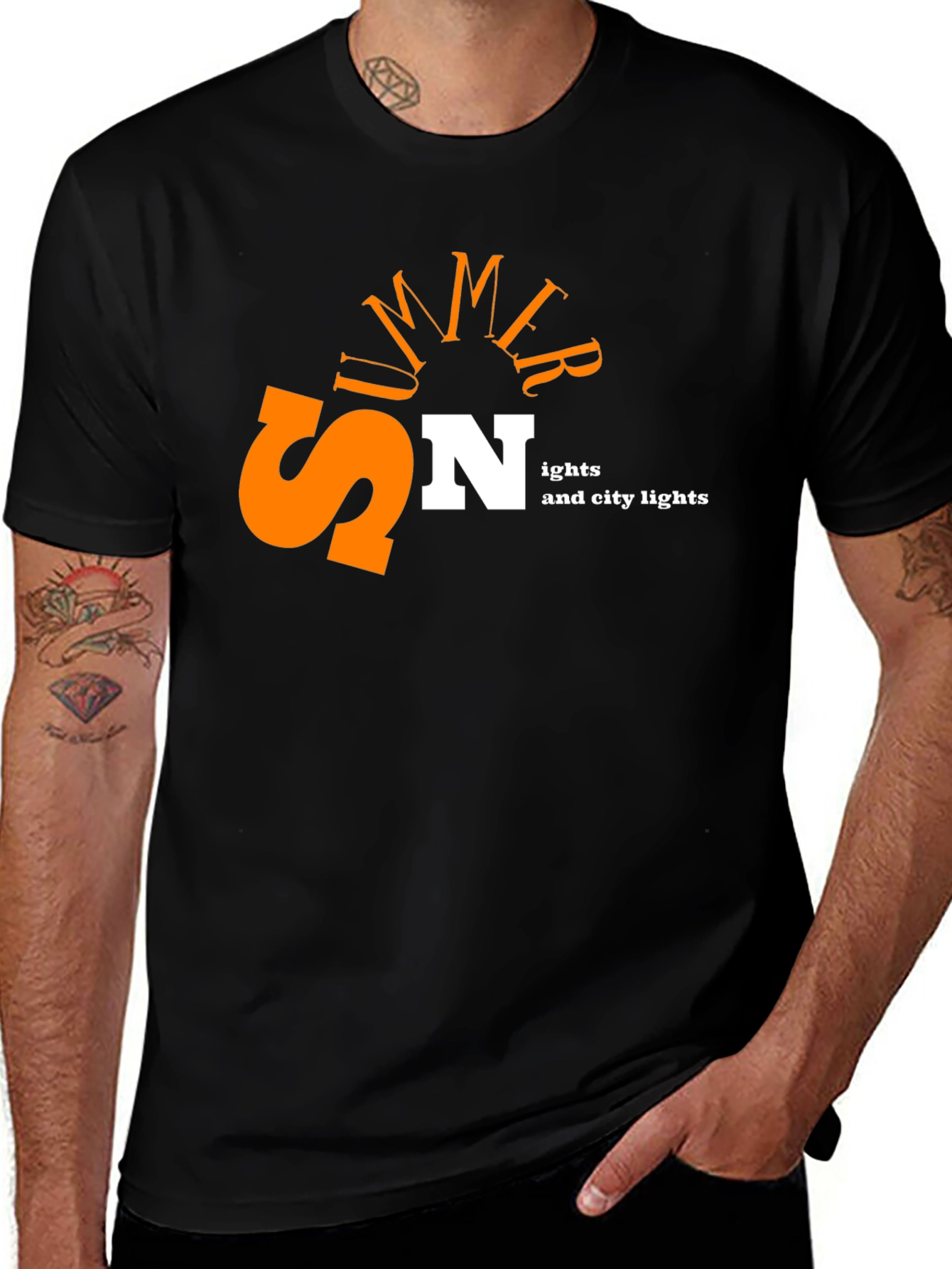 Summer Nights City Lights Graphic Tee