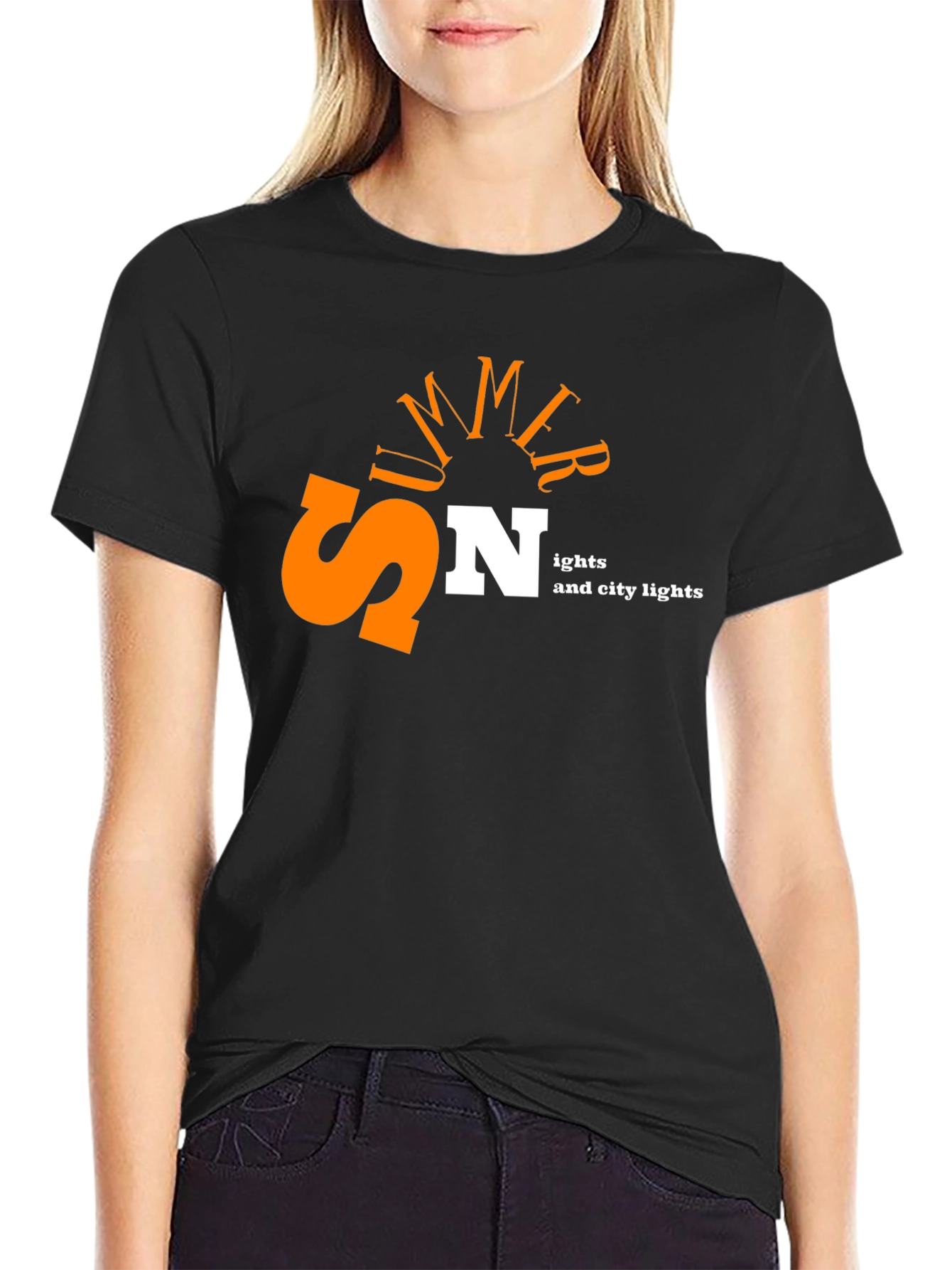 Summer Nights City Lights Graphic Tee