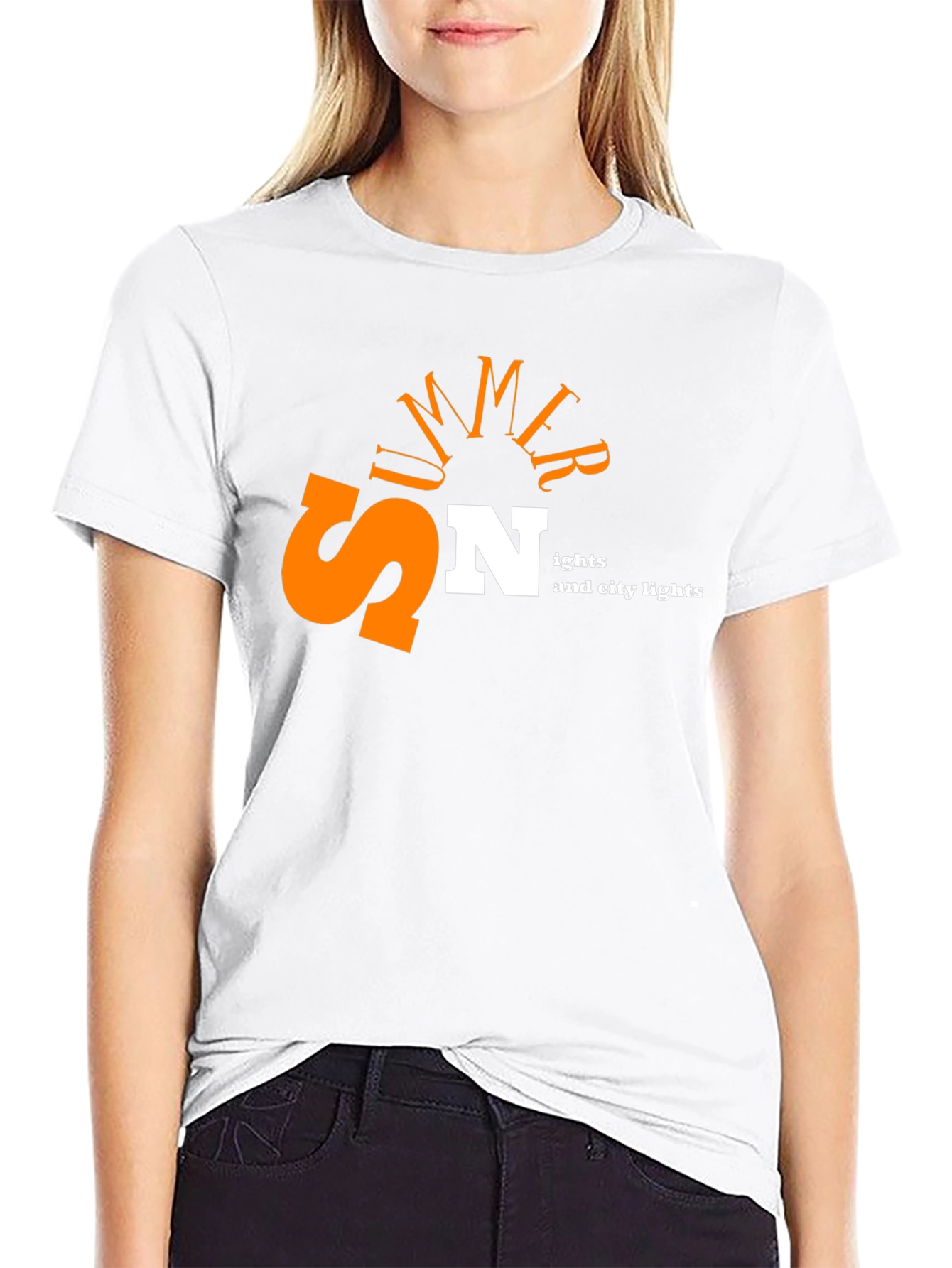 Summer Nights City Lights Graphic Tee