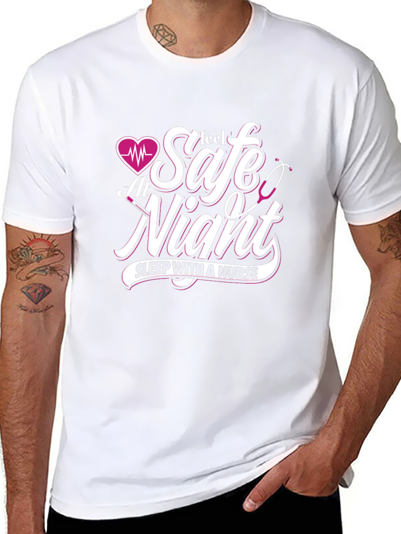 Feel Safe At Night Nurse T-Shirt