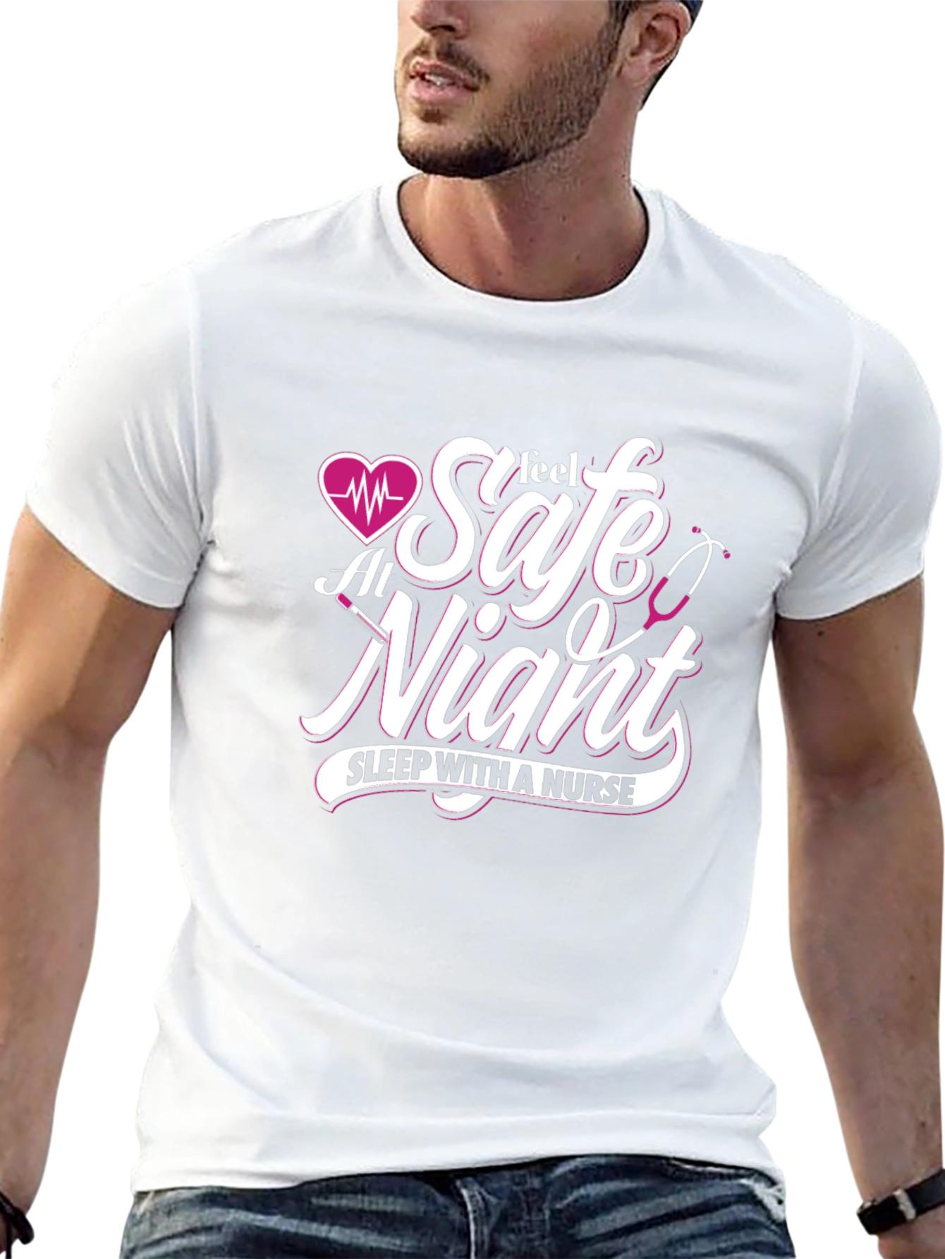 Feel Safe At Night Nurse T-Shirt