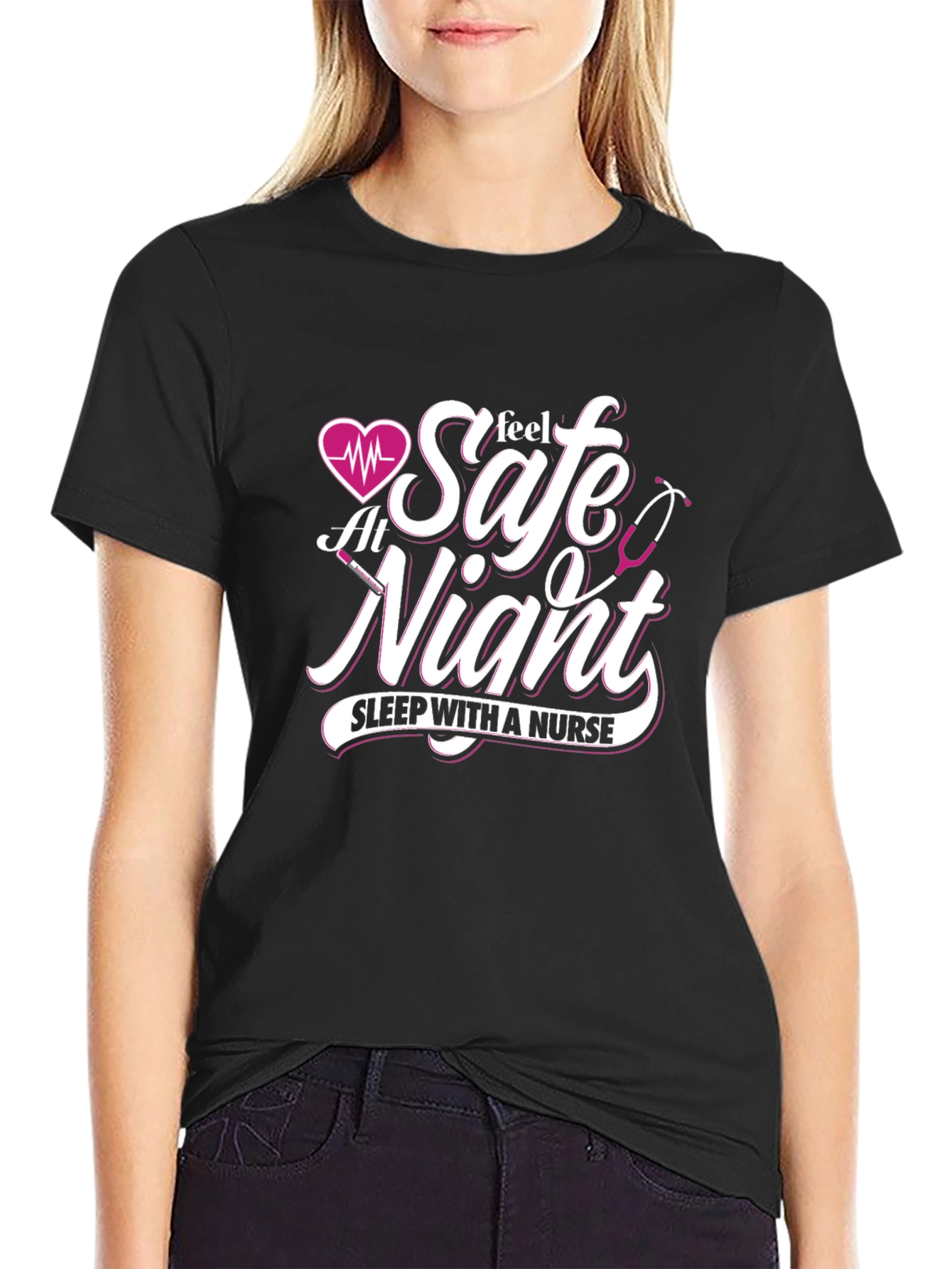 Feel Safe At Night Nurse T-Shirt