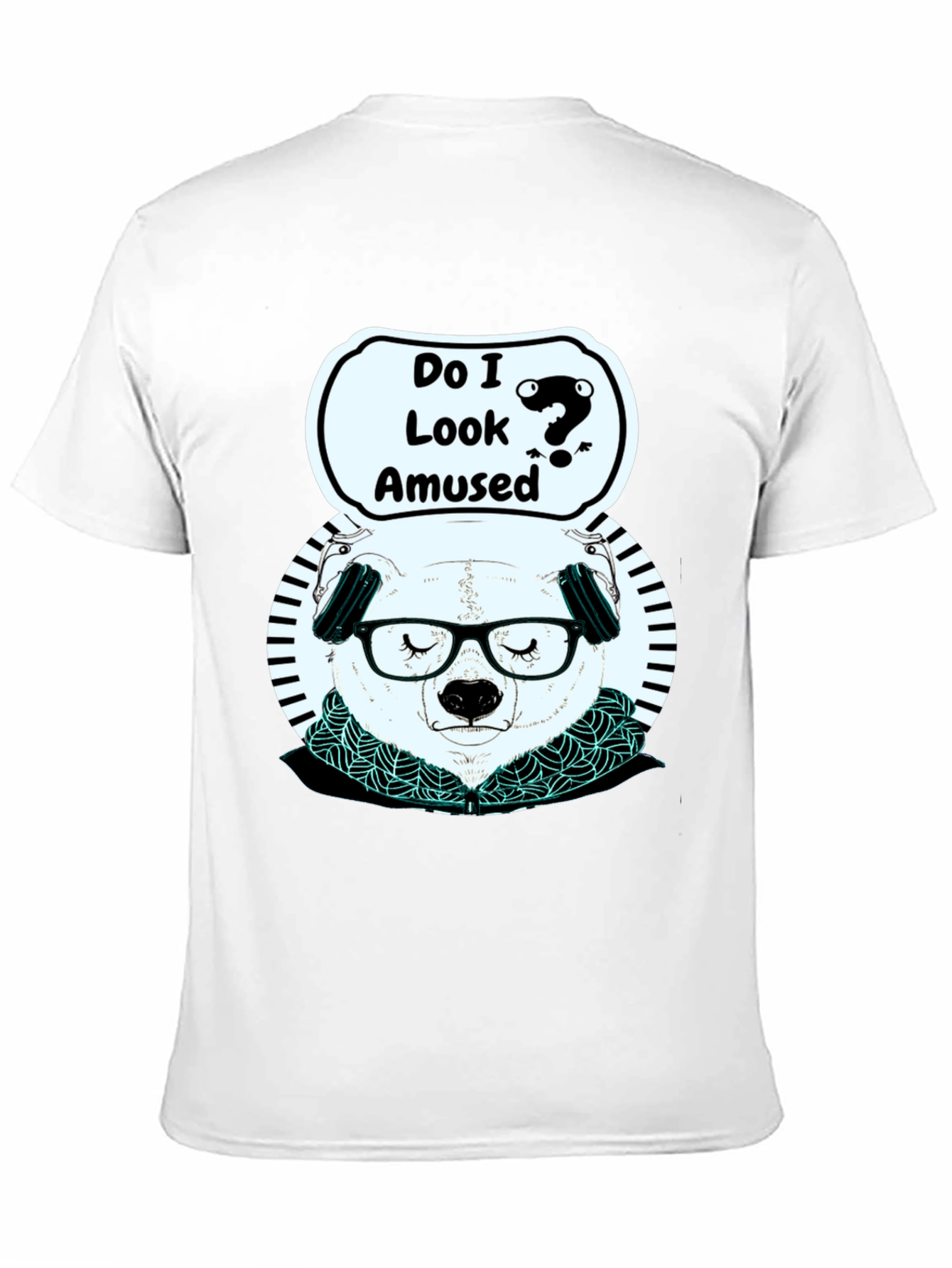Amused Panda Graphic T-Shirt