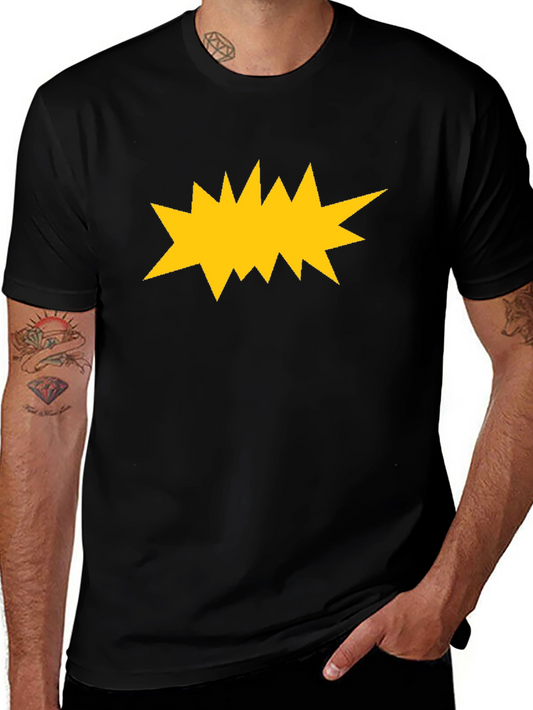 Bold Graphic Black T-Shirt - Pop Art Explosion