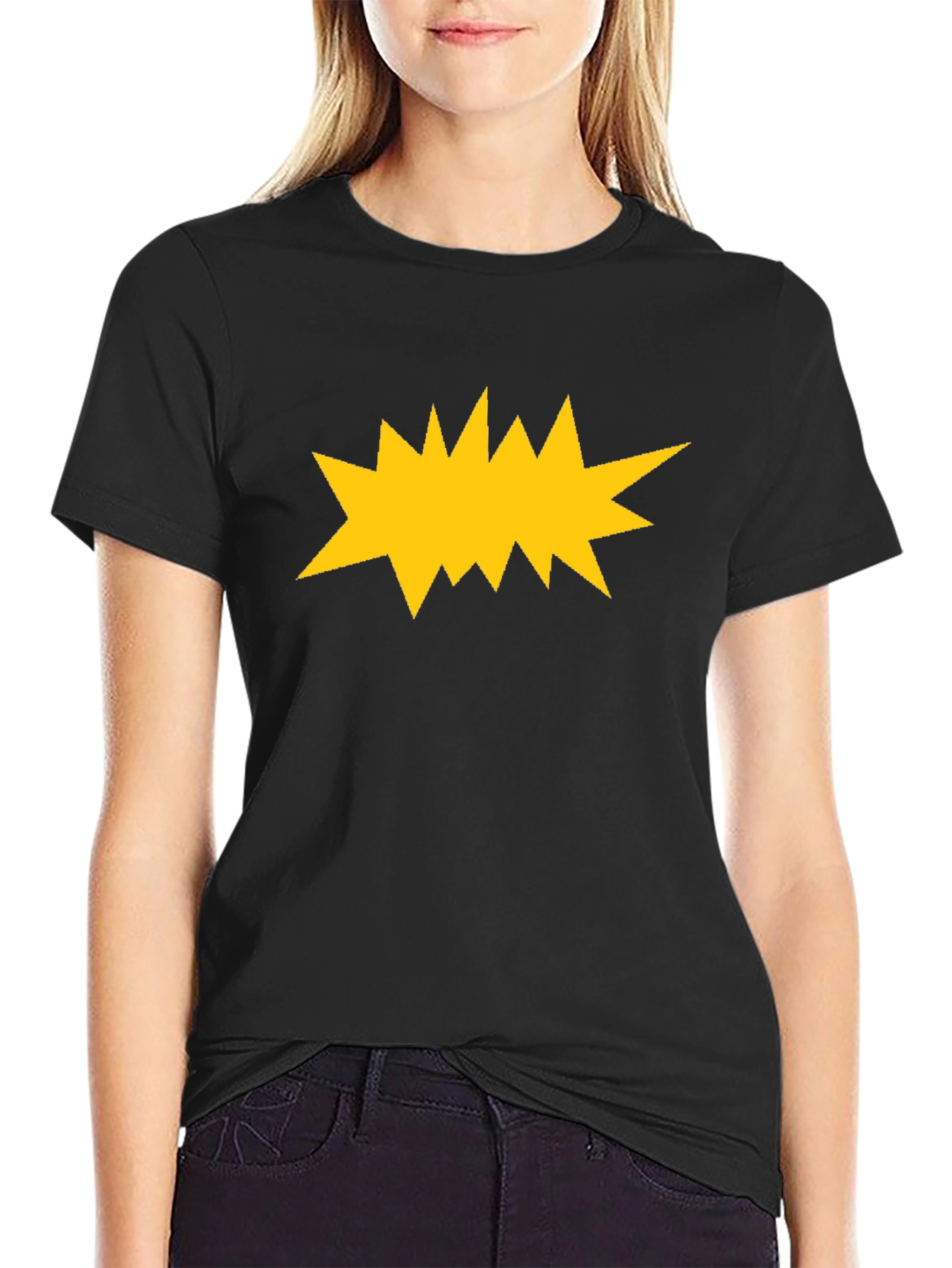 Bold Graphic Black T-Shirt - Pop Art Explosion