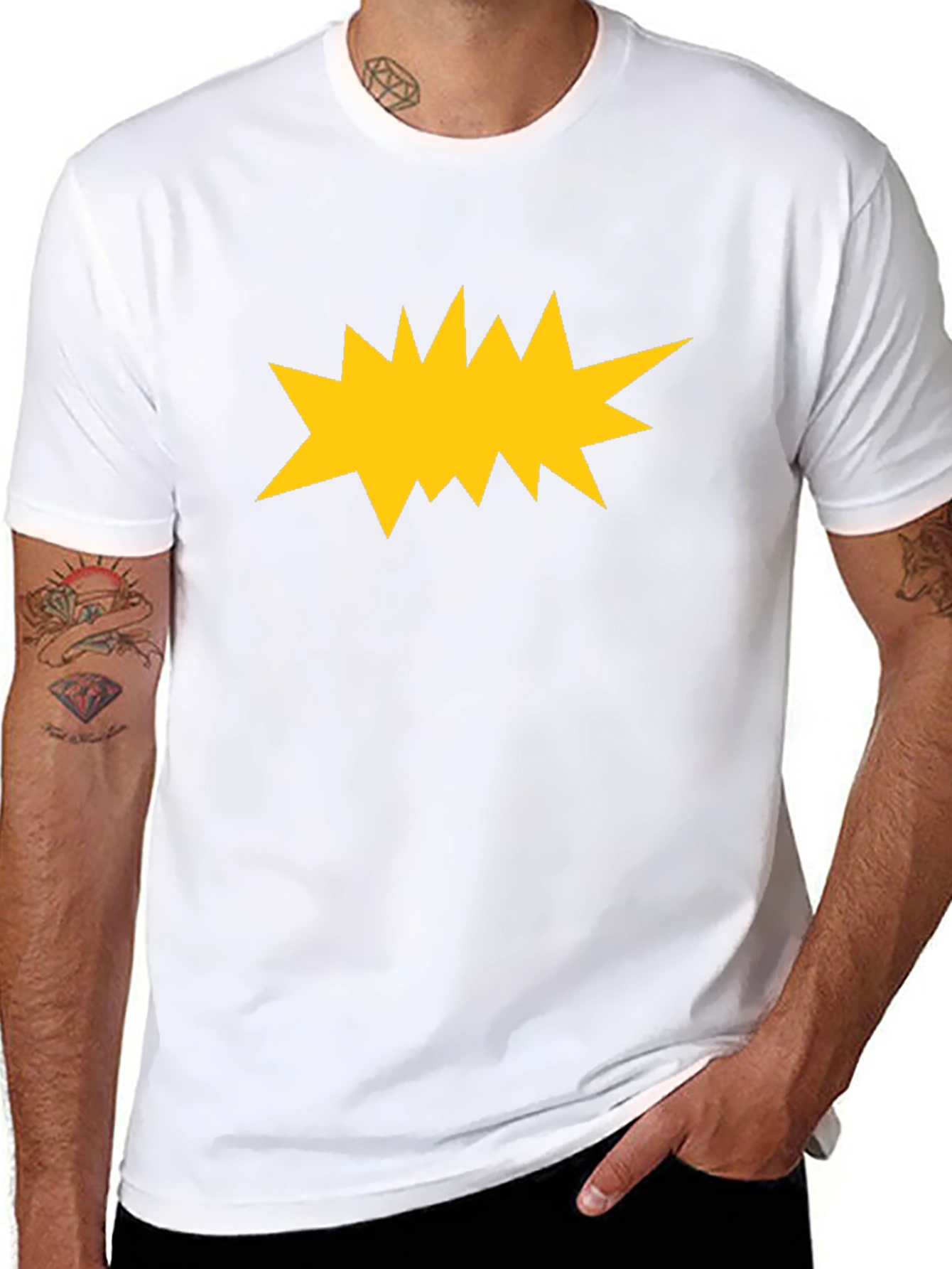 Bold Graphic Black T-Shirt - Pop Art Explosion