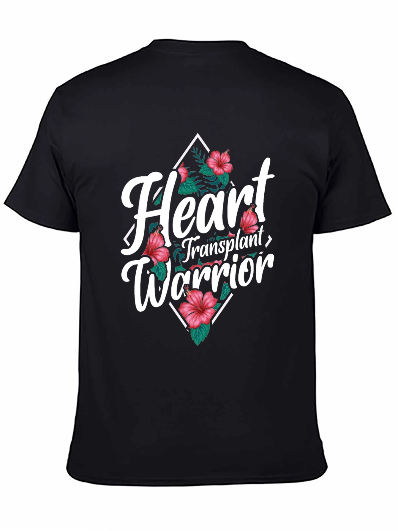 Heart Transplant Warrior Floral T-Shirt
