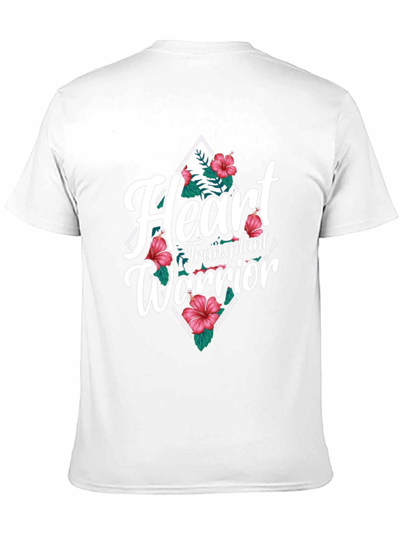 Heart Transplant Warrior Floral T-Shirt