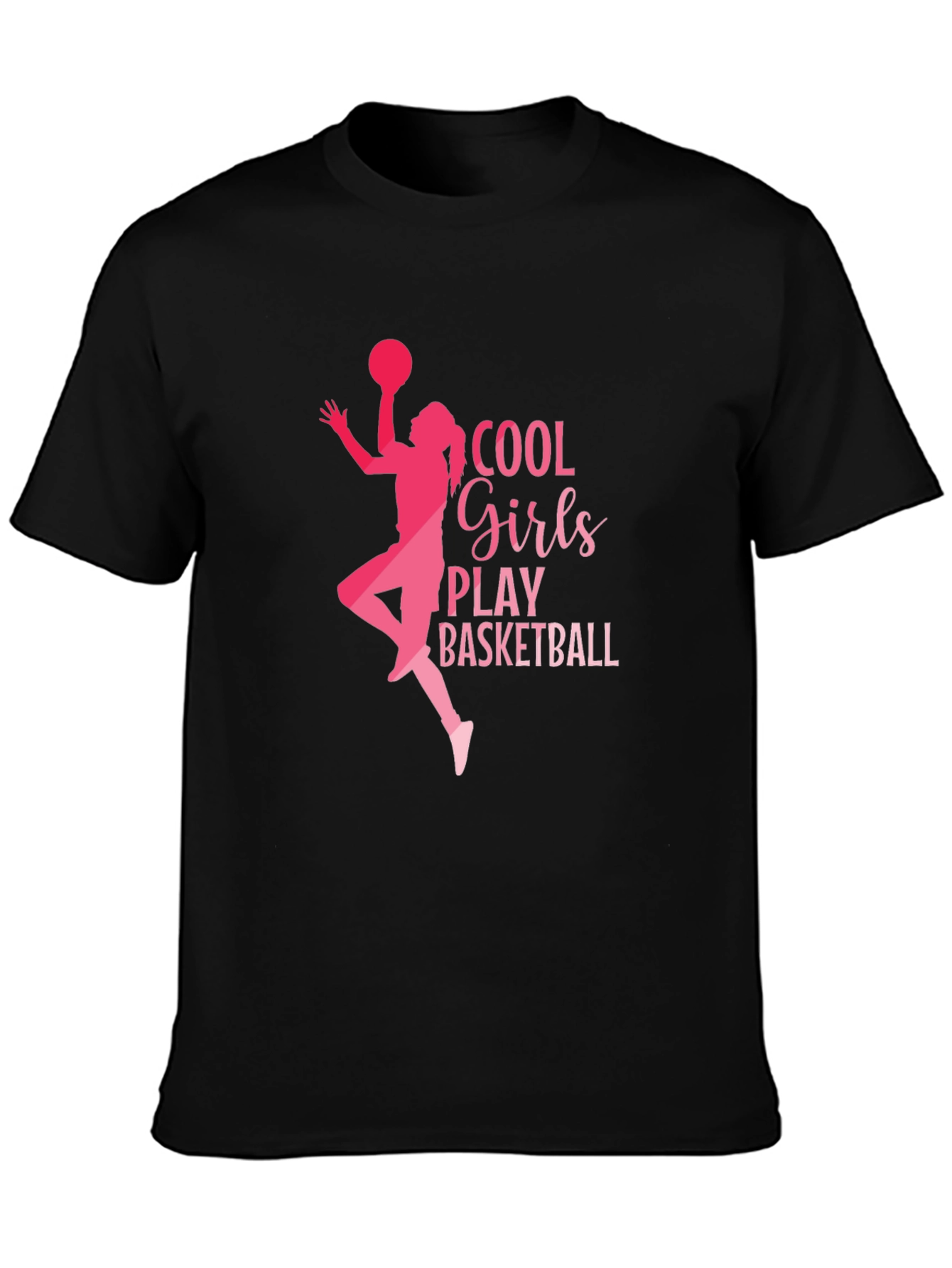 Cool Girls Play Basketball Graphic Tee
