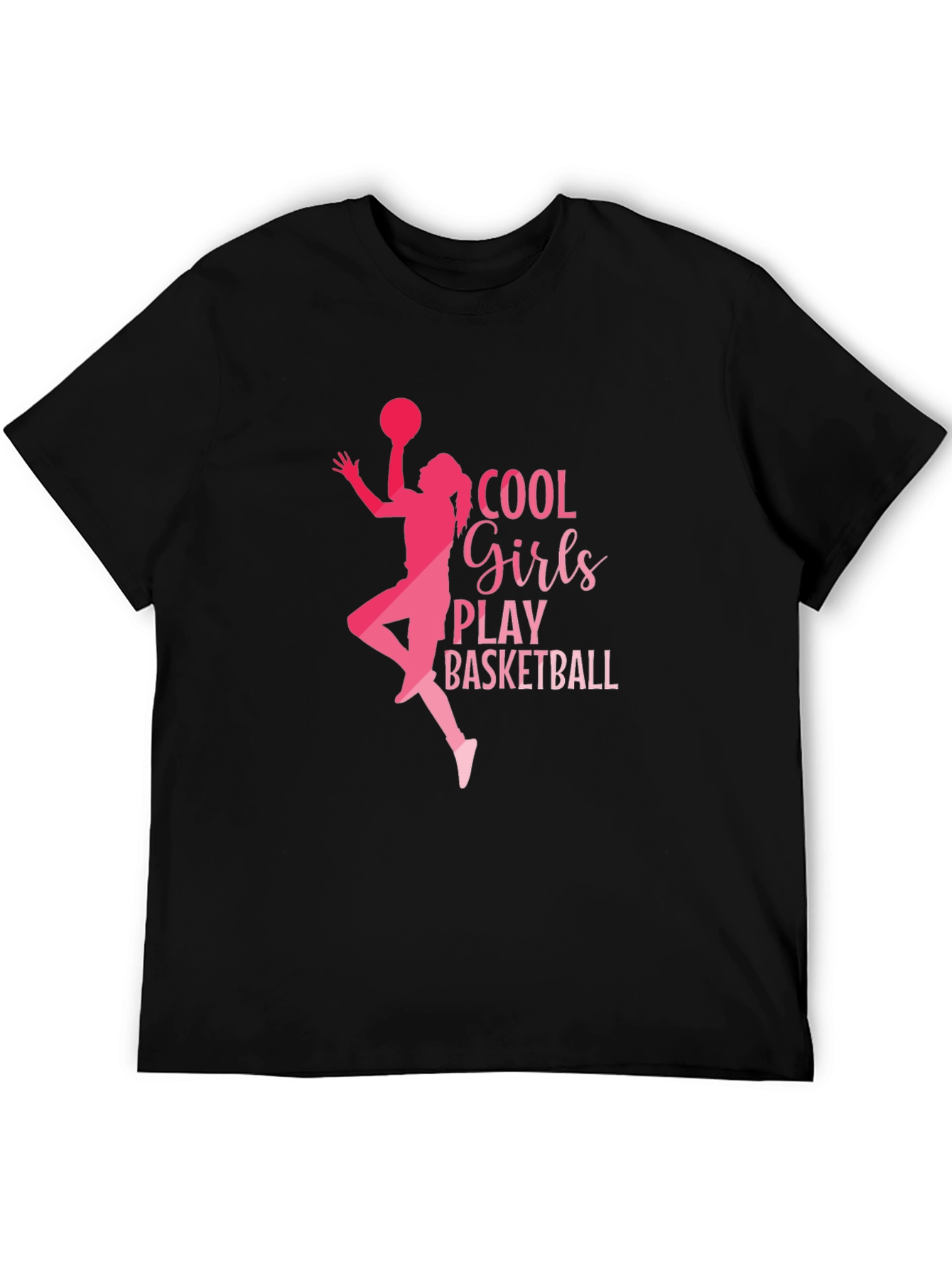 Cool Girls Play Basketball Graphic Tee