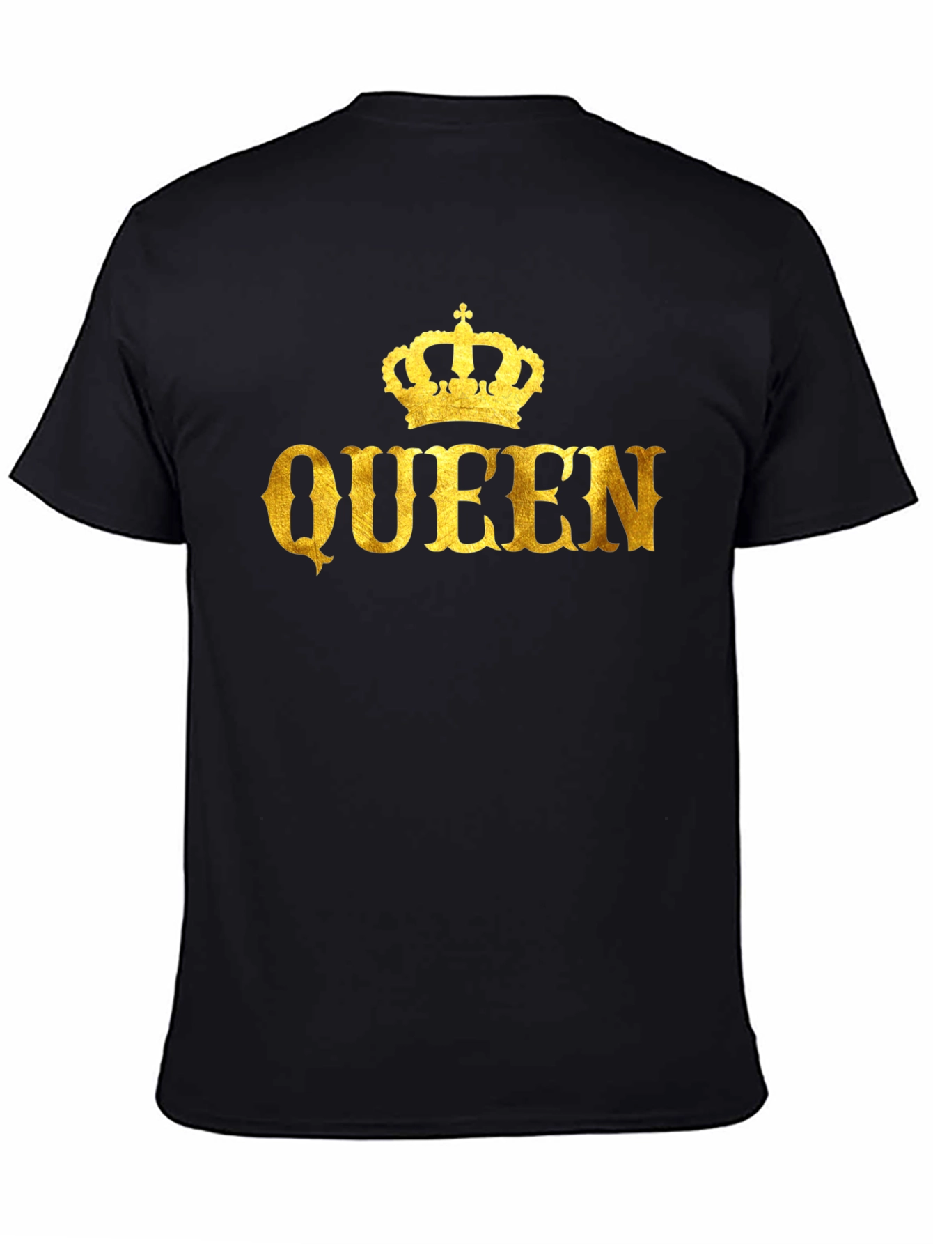 Queen Crown Graphic Black T-Shirt