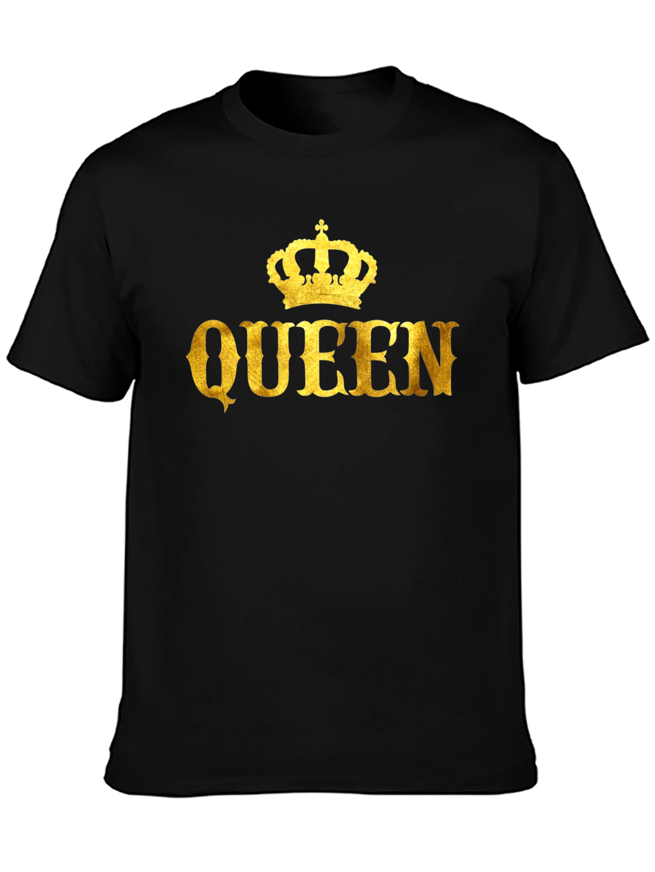 Queen Crown Graphic Black T-Shirt