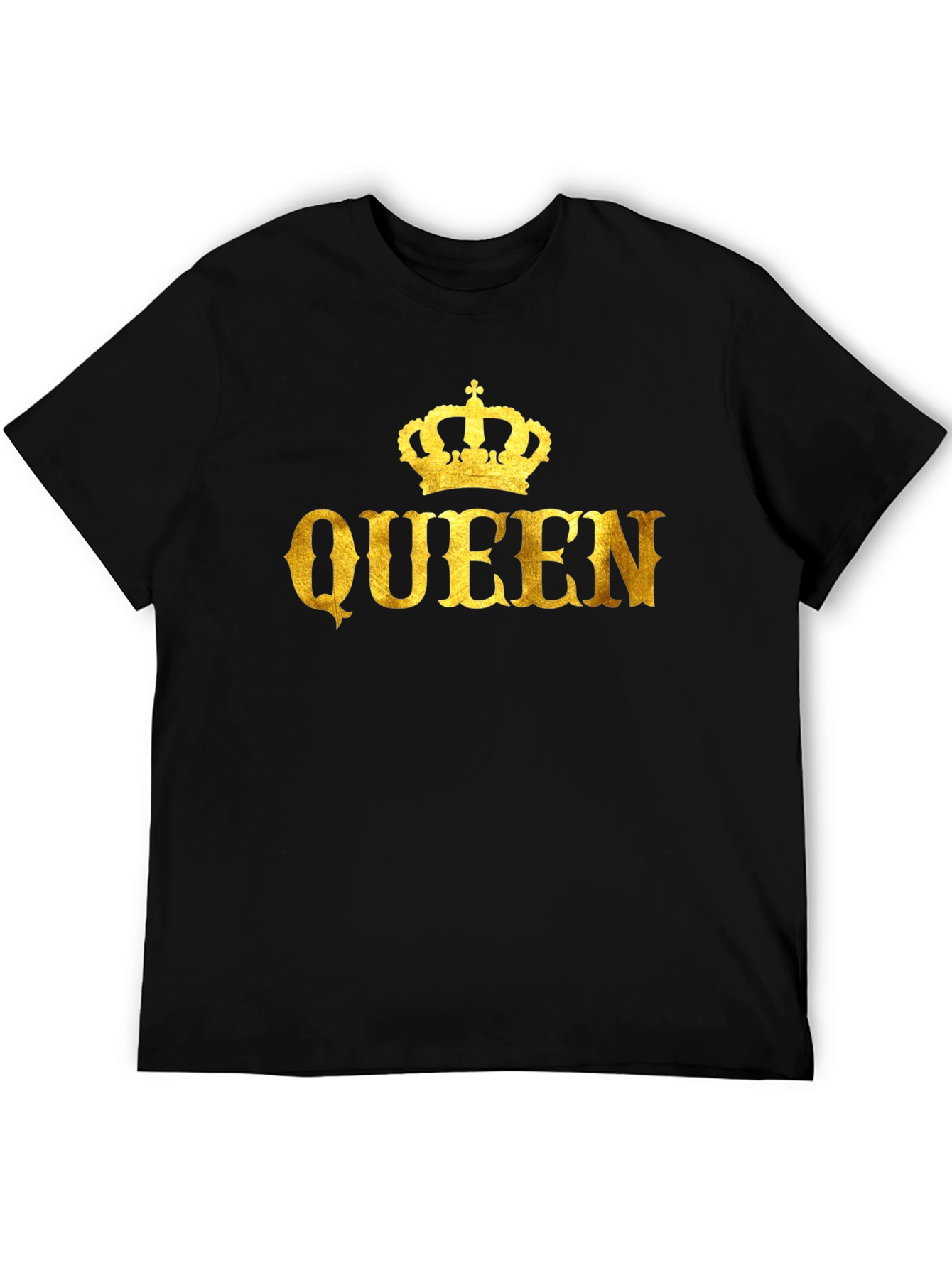 Queen Crown Graphic Black T-Shirt