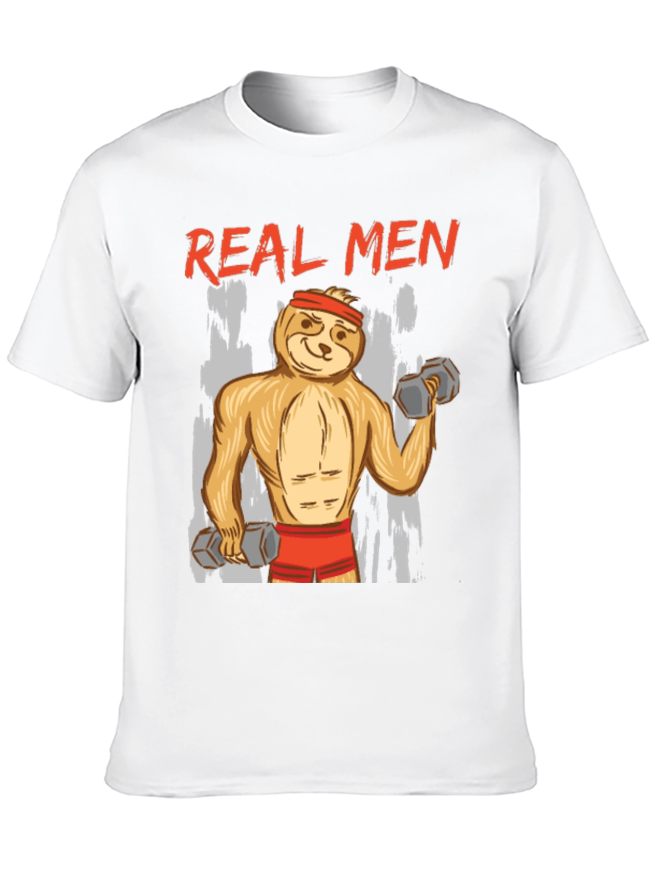 Real Men Sloth Gym T-Shirt
