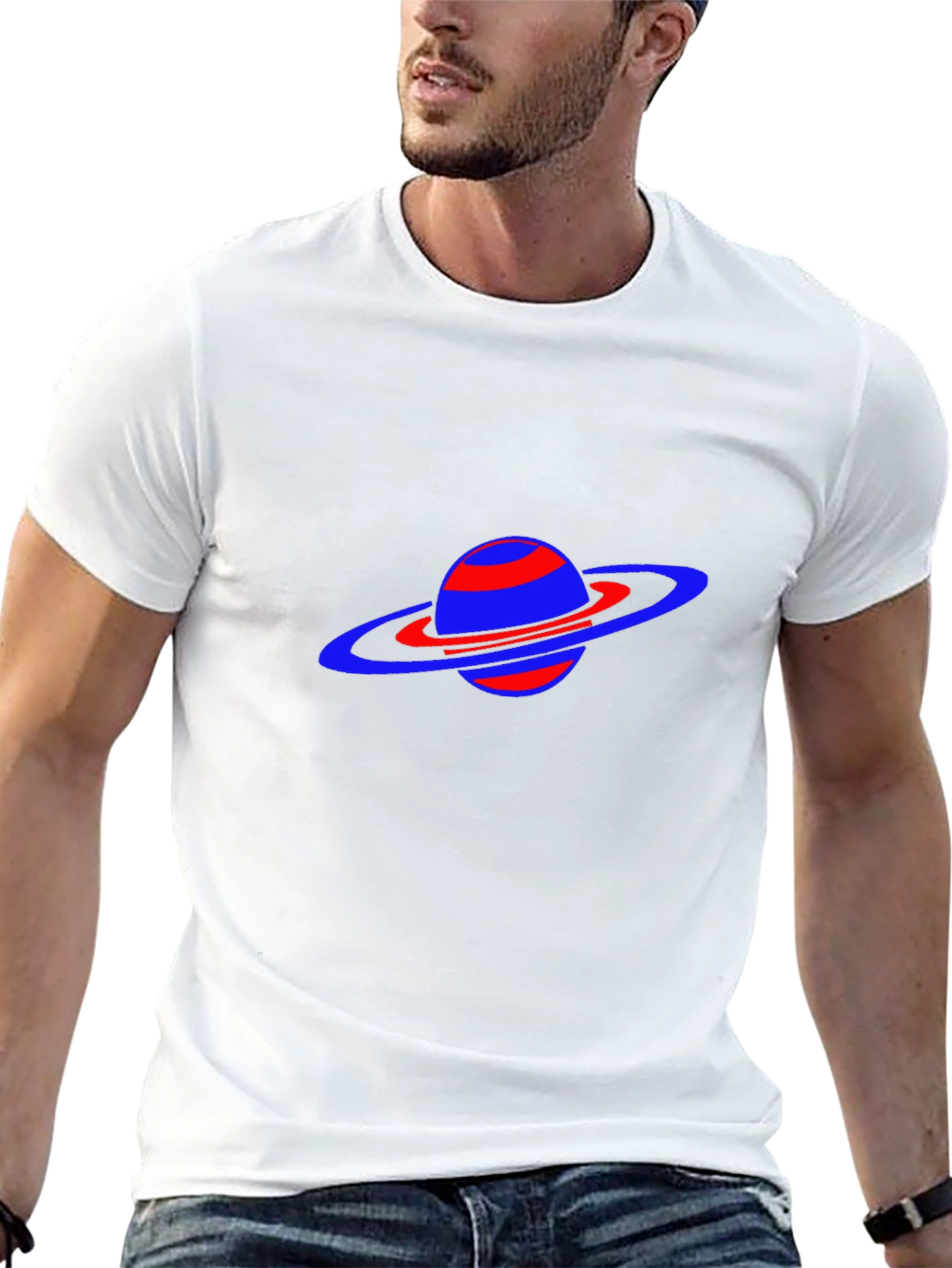Saturn Graphic Black Tee