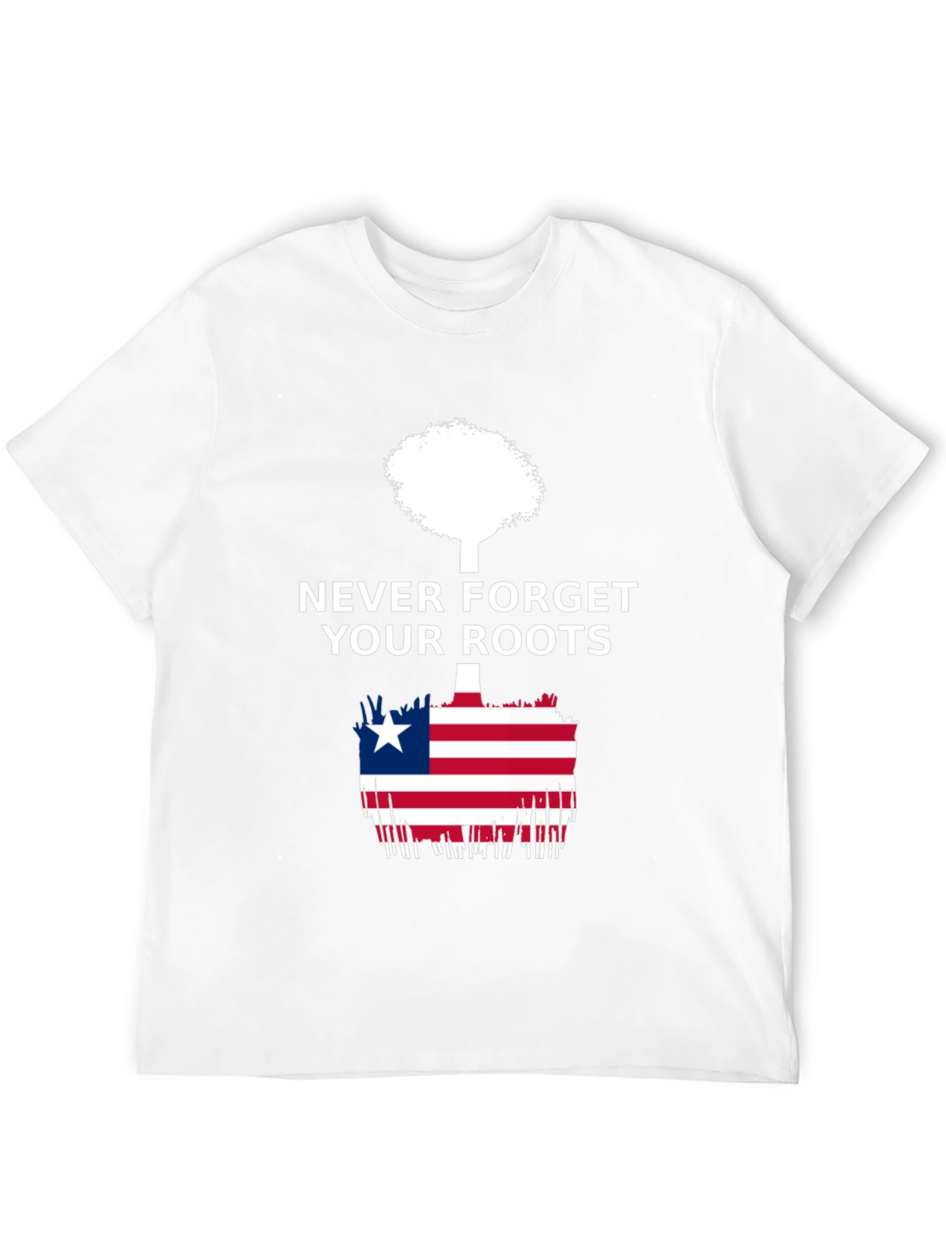 Never Forget Your Roots Liberia Flag T-Shirt