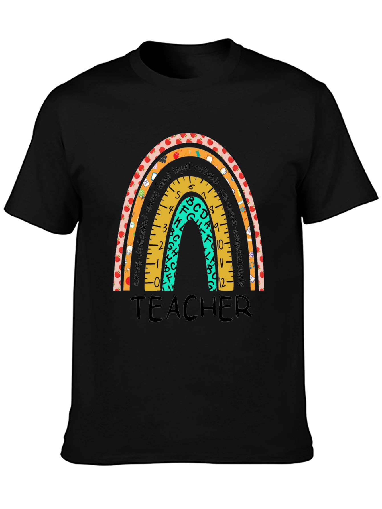 Teacher Rainbow Graphic T-Shirt