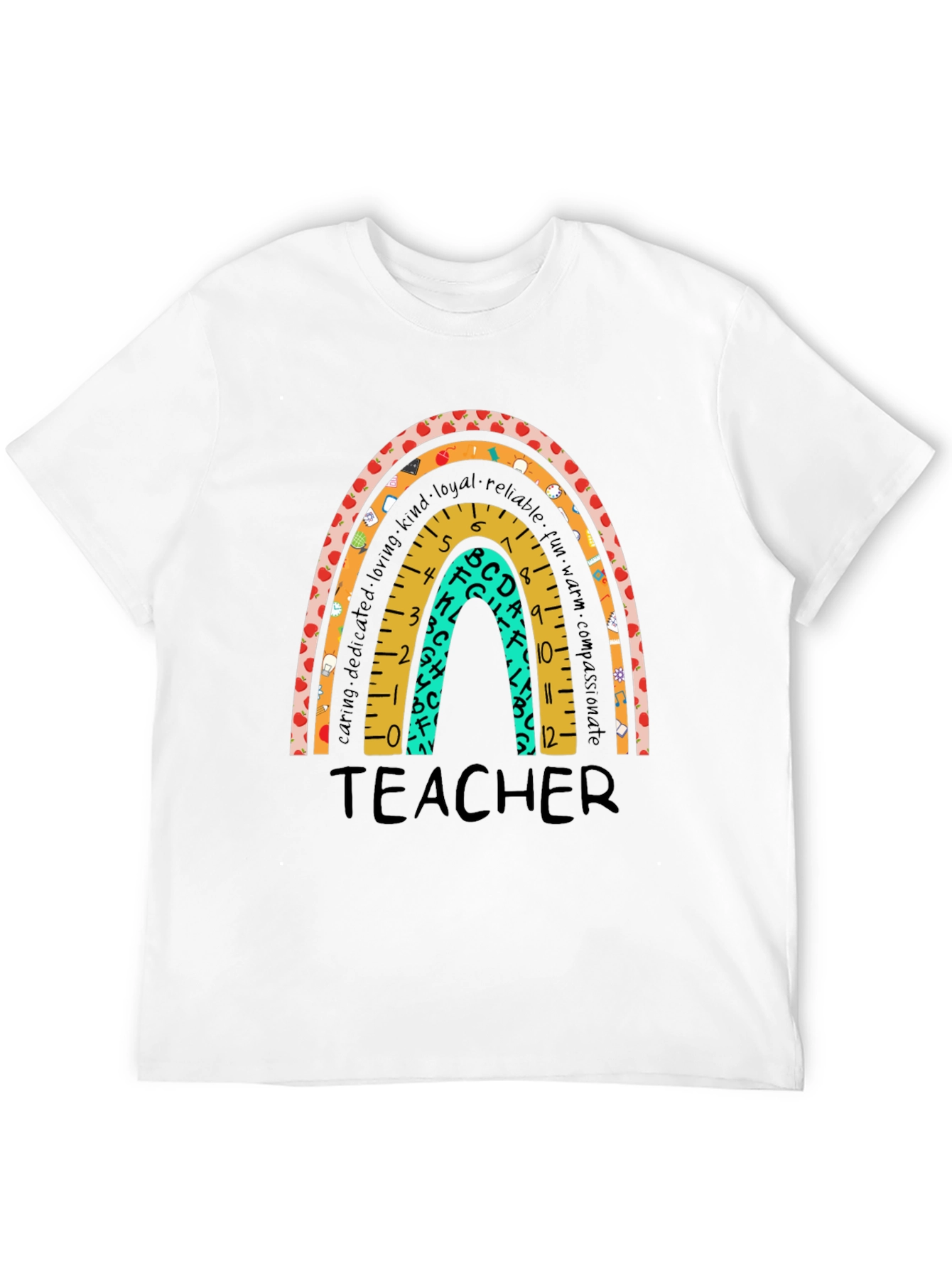Teacher Rainbow Graphic T-Shirt