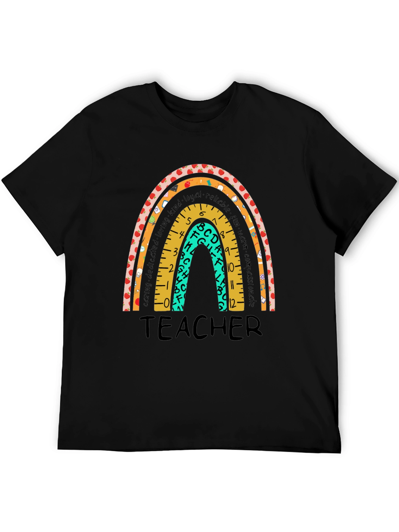Teacher Rainbow Graphic T-Shirt