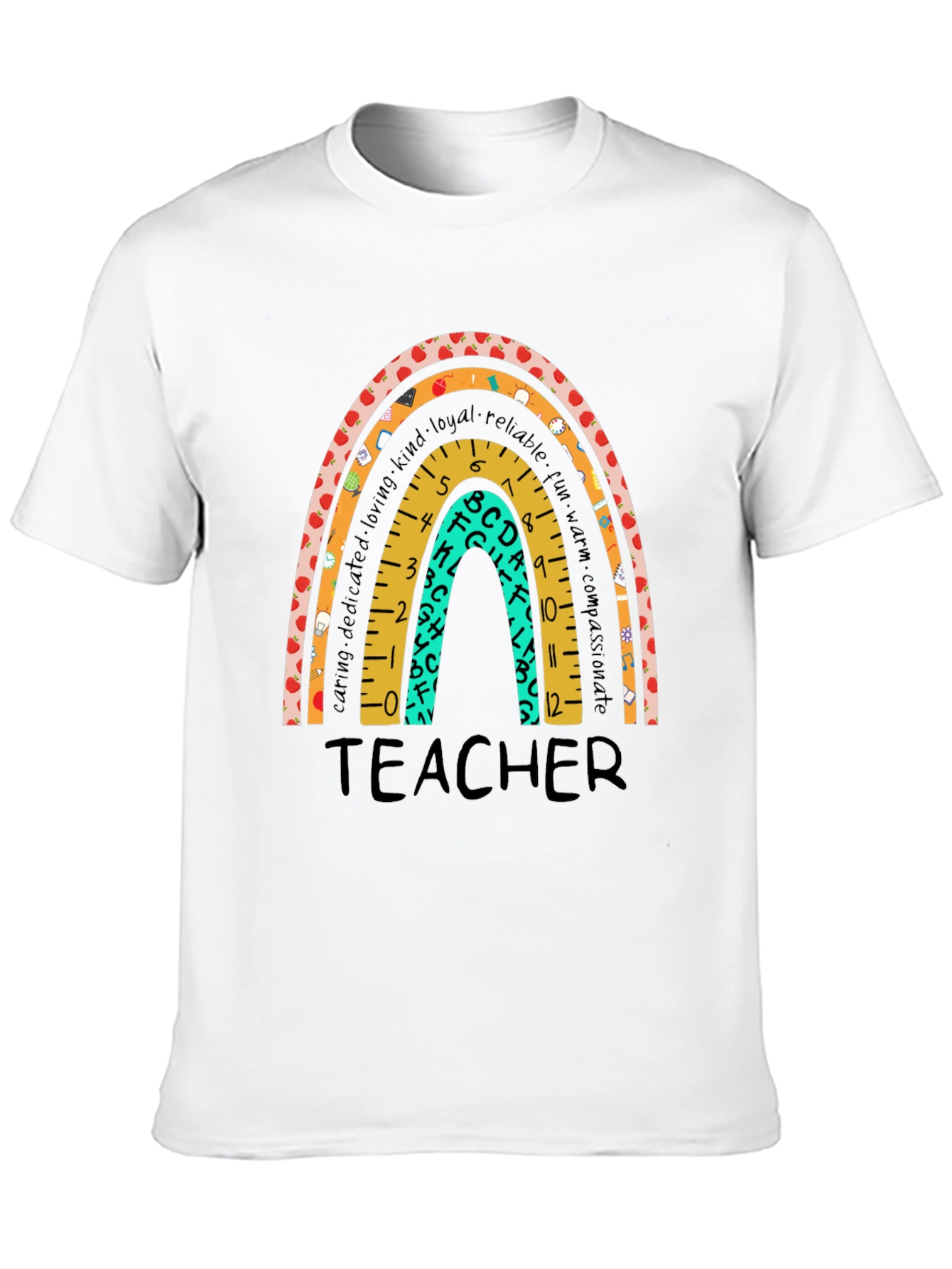 Teacher Rainbow Graphic T-Shirt