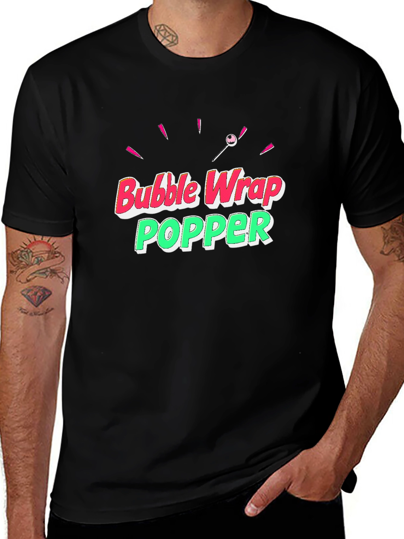 Bubble Wrap Popper Graphic T-Shirt