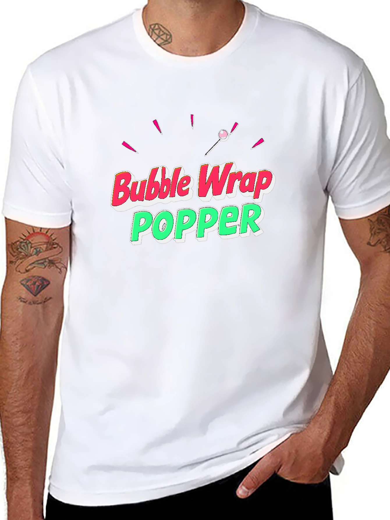 Bubble Wrap Popper Graphic T-Shirt