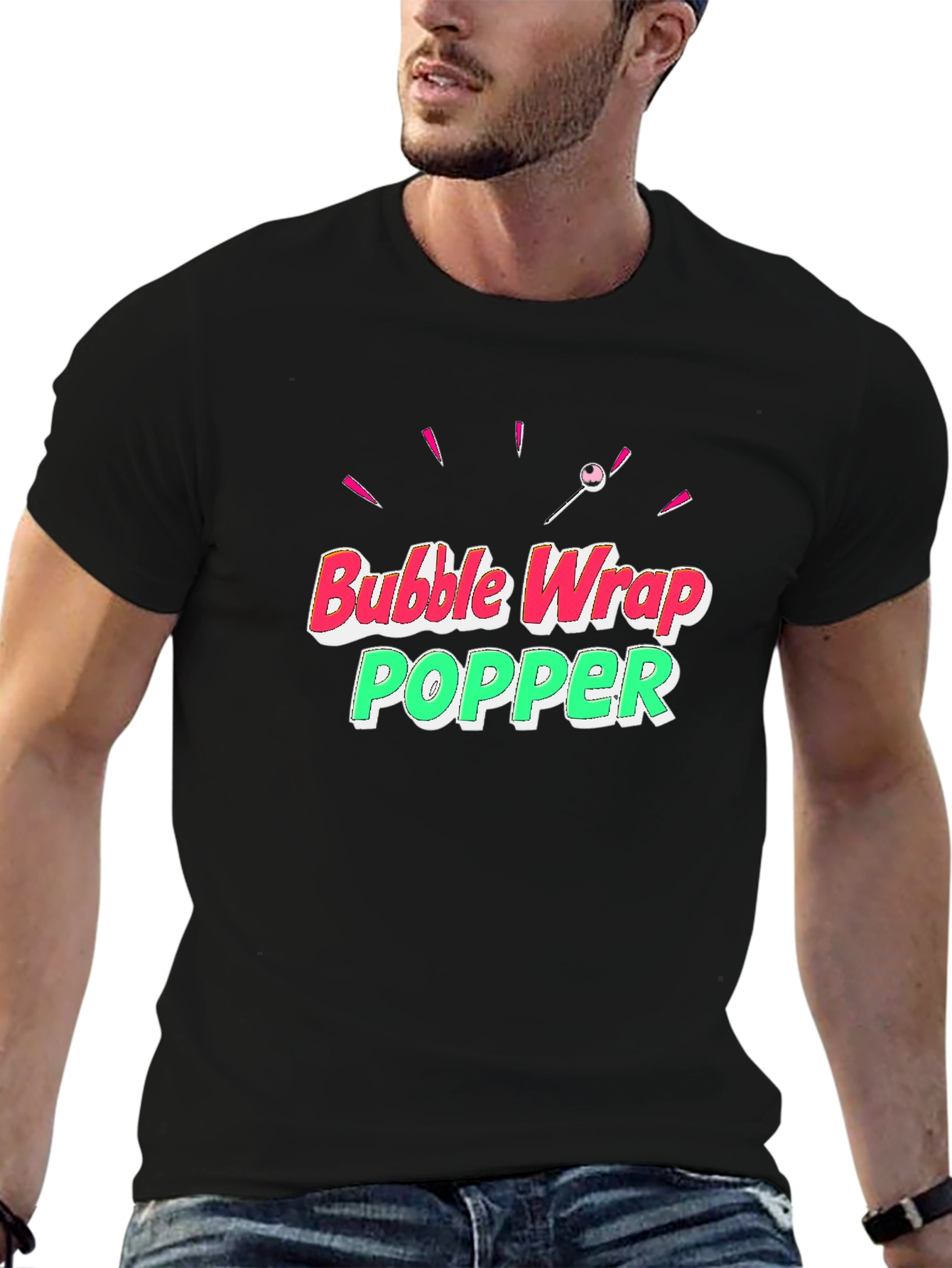 Bubble Wrap Popper Graphic T-Shirt