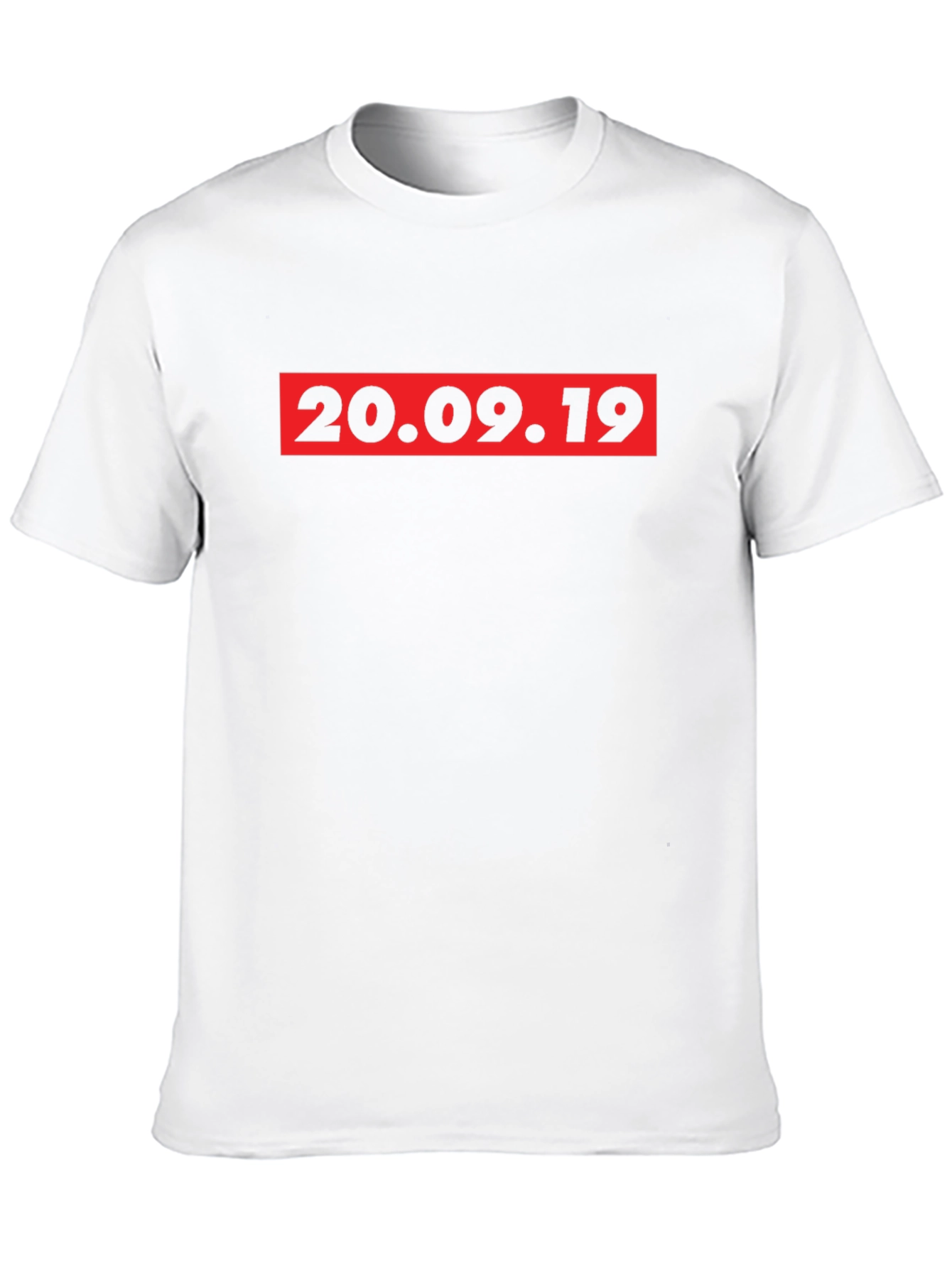 20.09.19 Graphic Tee - Black Crew Neck T-Shirt
