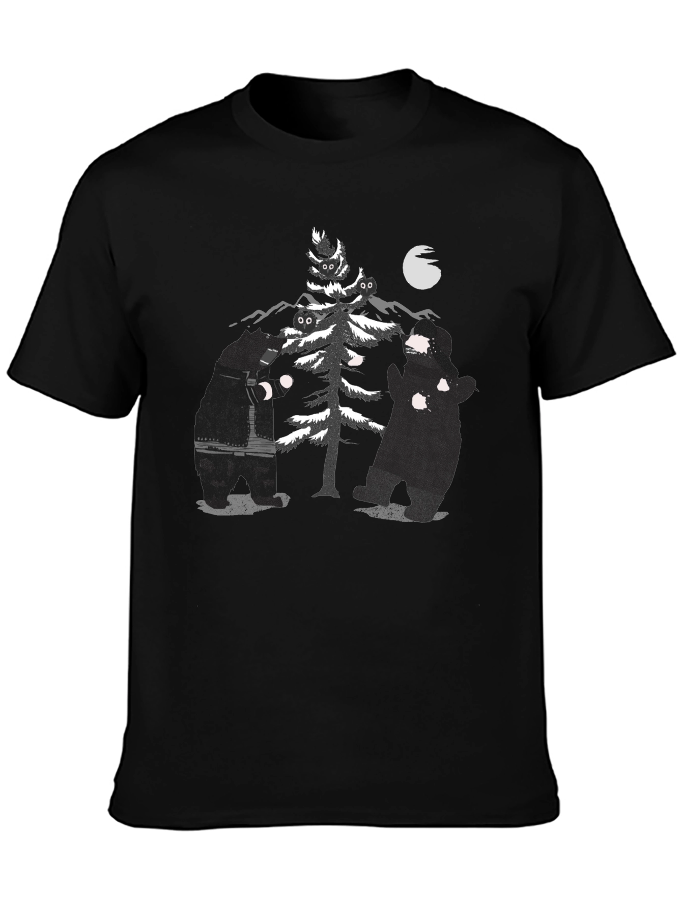 Black Bear Tree Graphic Tee