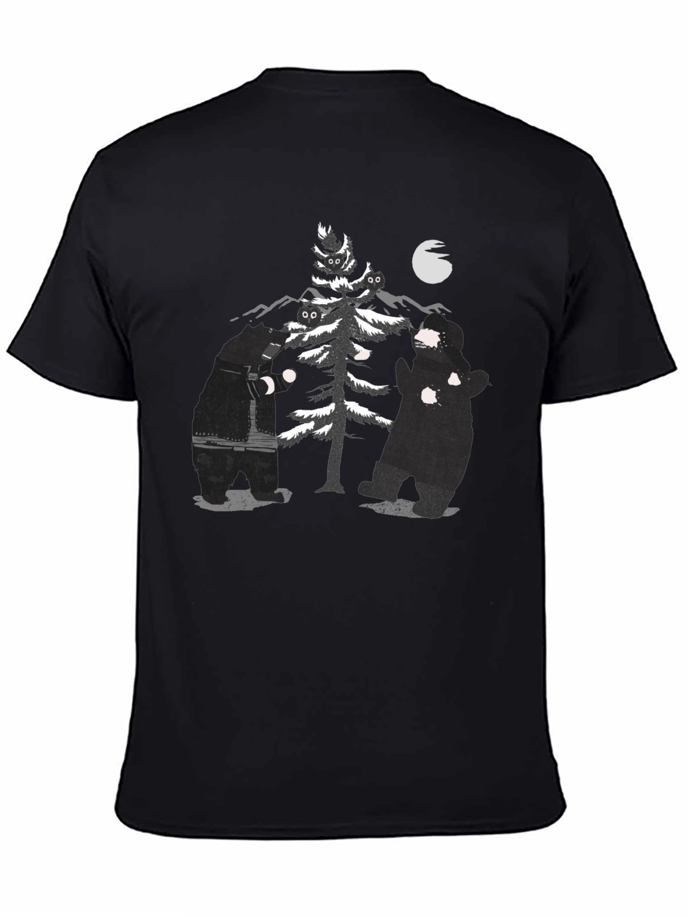 Black Bear Tree Graphic Tee