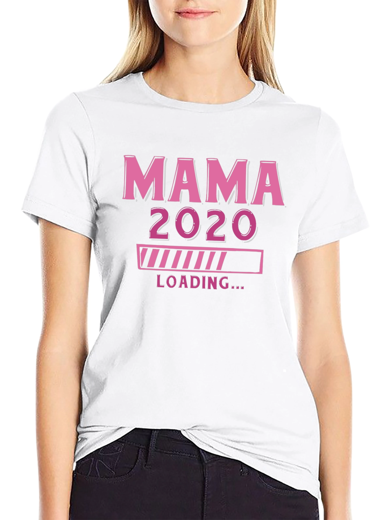 Mama 2020 Loading T-Shirt - Pregnancy Announcement