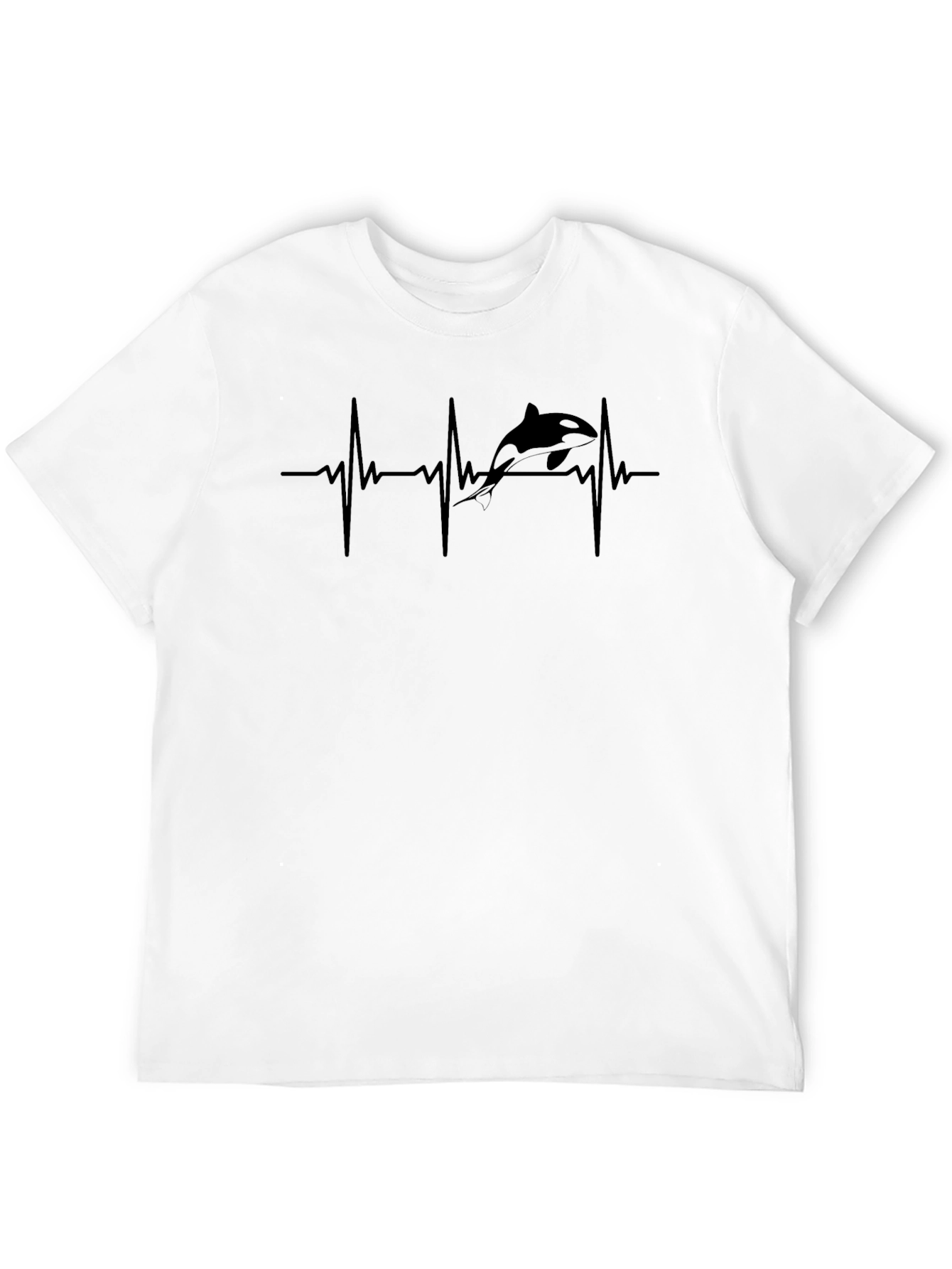 Orca Heartbeat T-Shirt - Black