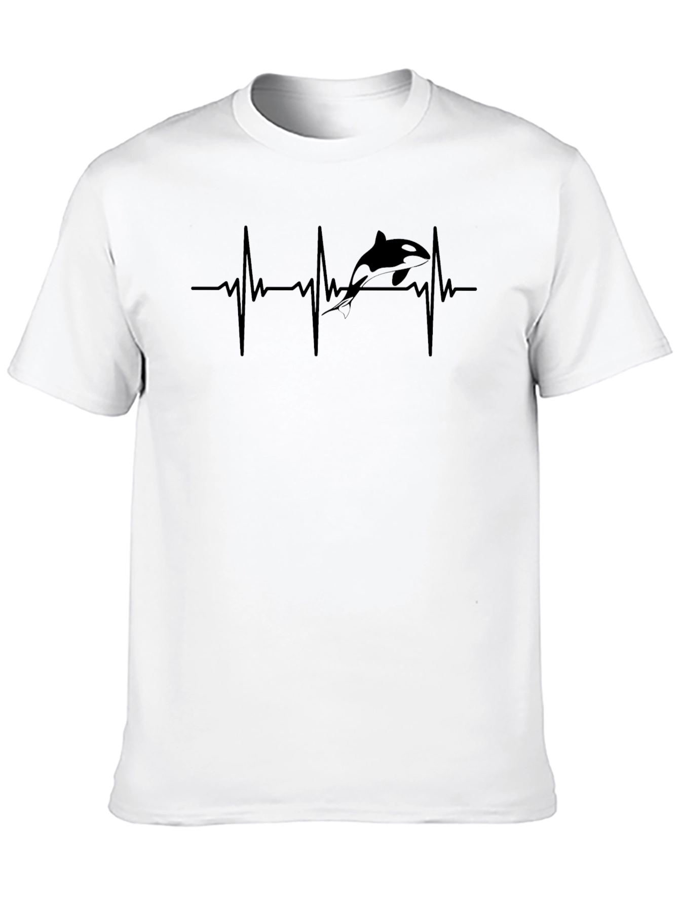 Orca Heartbeat T-Shirt - Black