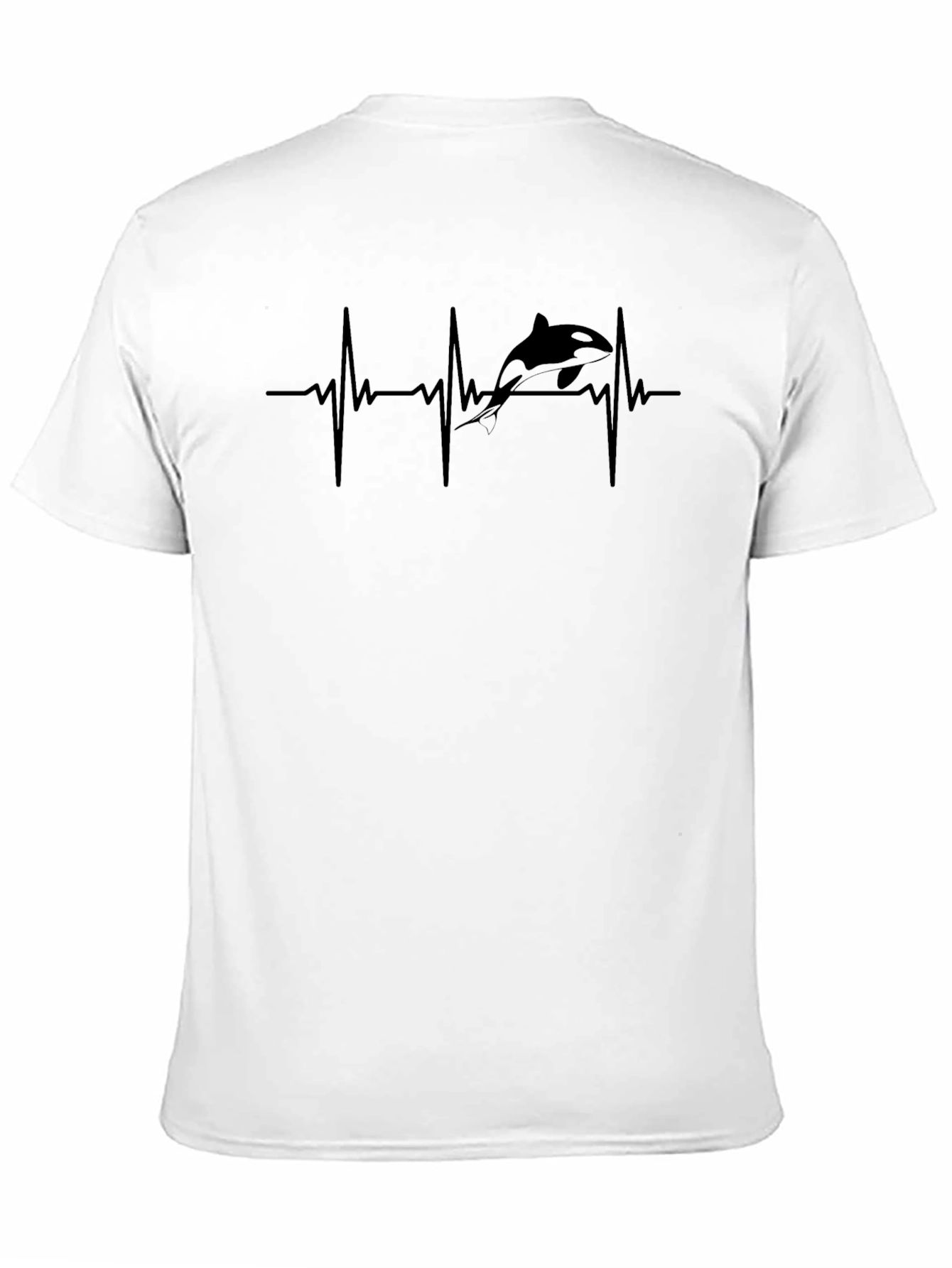 Orca Heartbeat T-Shirt - Black