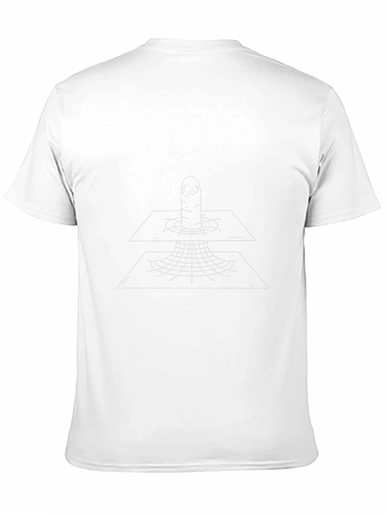 Black T-Shirt with Wormhole Design