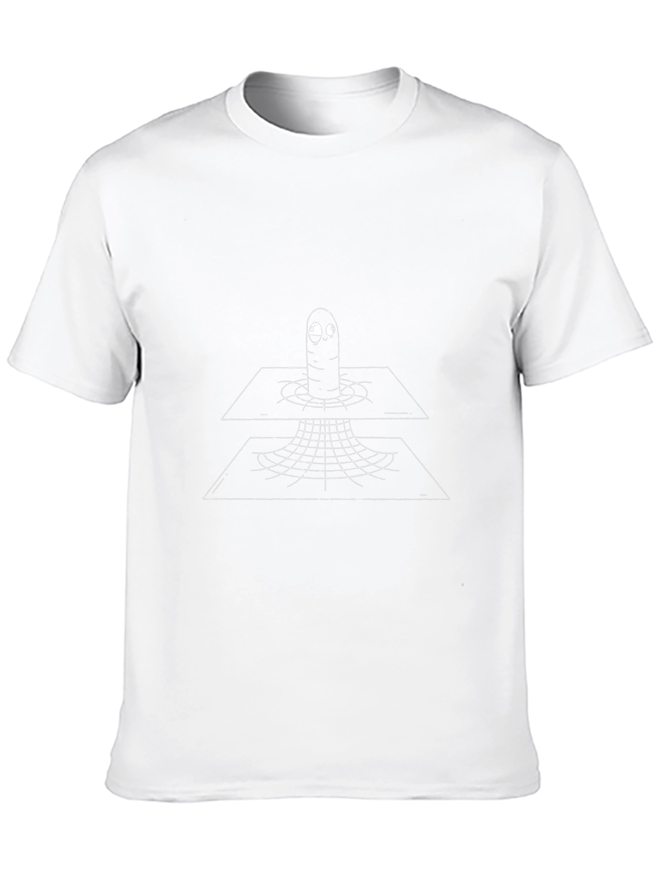 Black T-Shirt with Wormhole Design