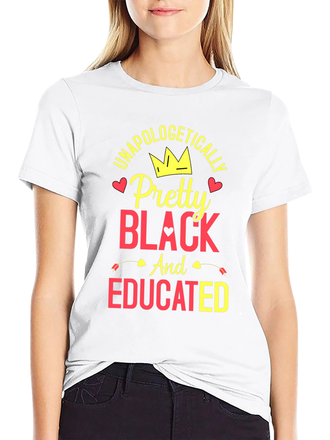 Unapologetically Pretty Black Educated Tee