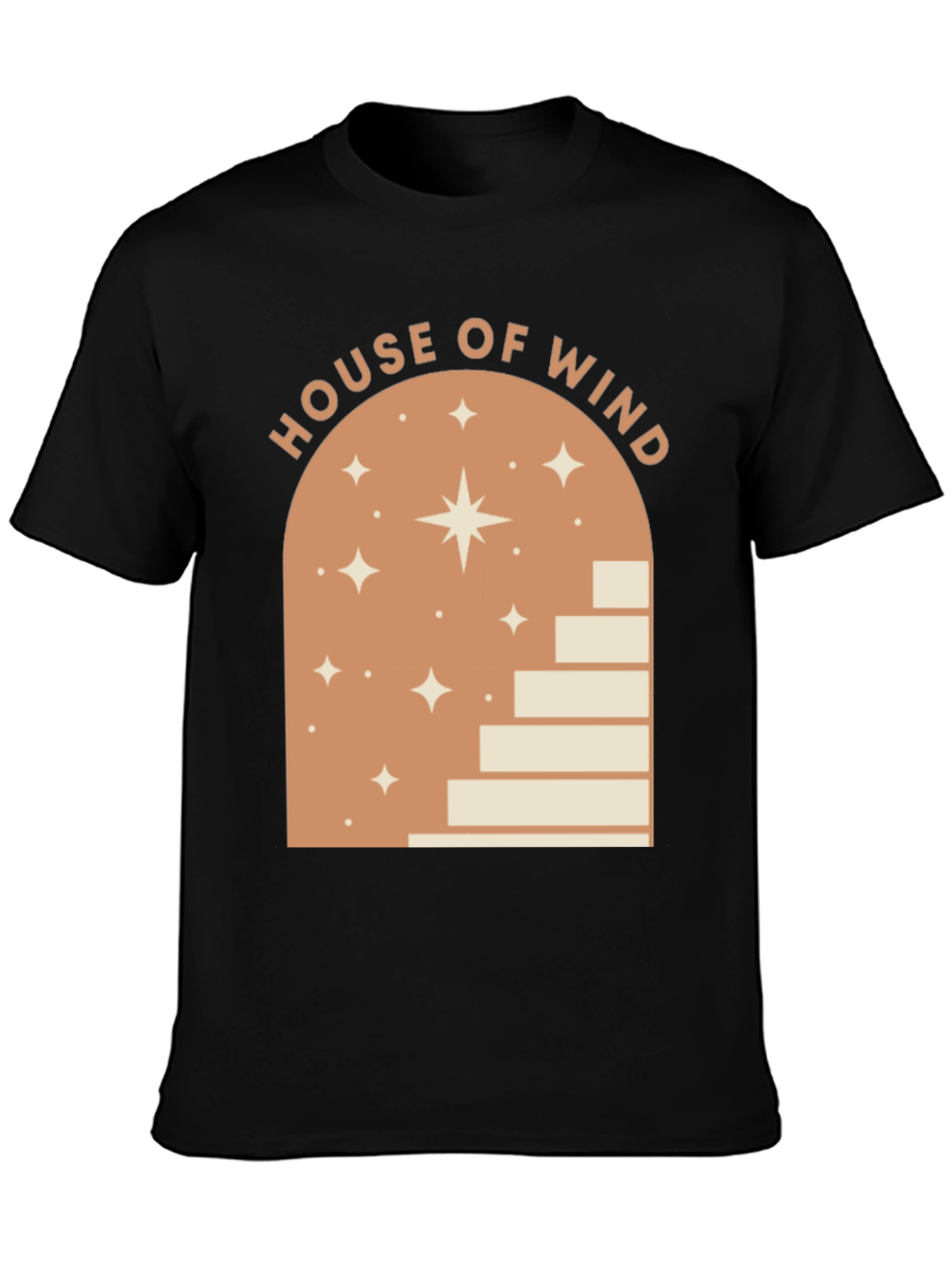 House of Wind Graphic Tee - Unisex Black T-Shirt